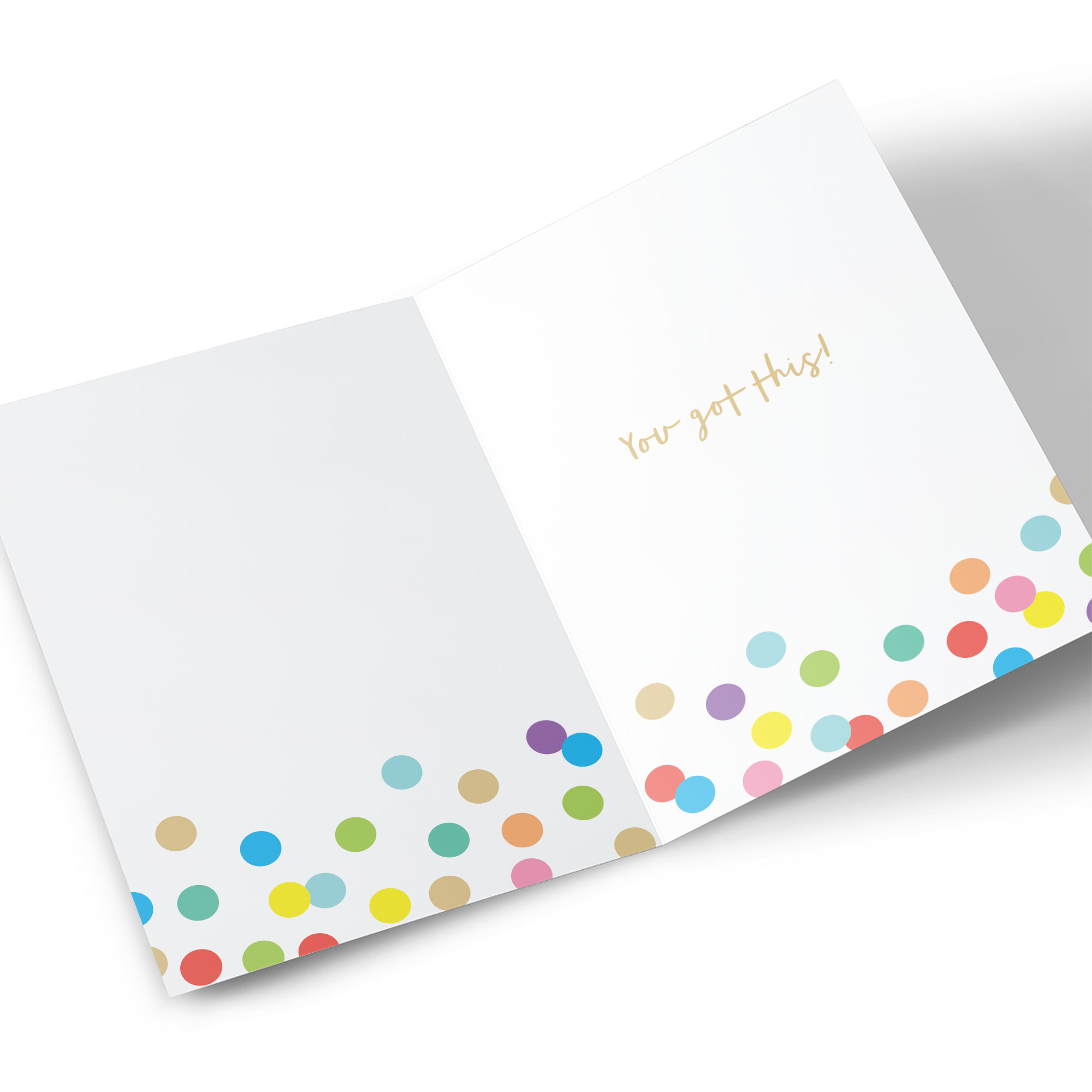 Good Luck Card -  Polka Dots