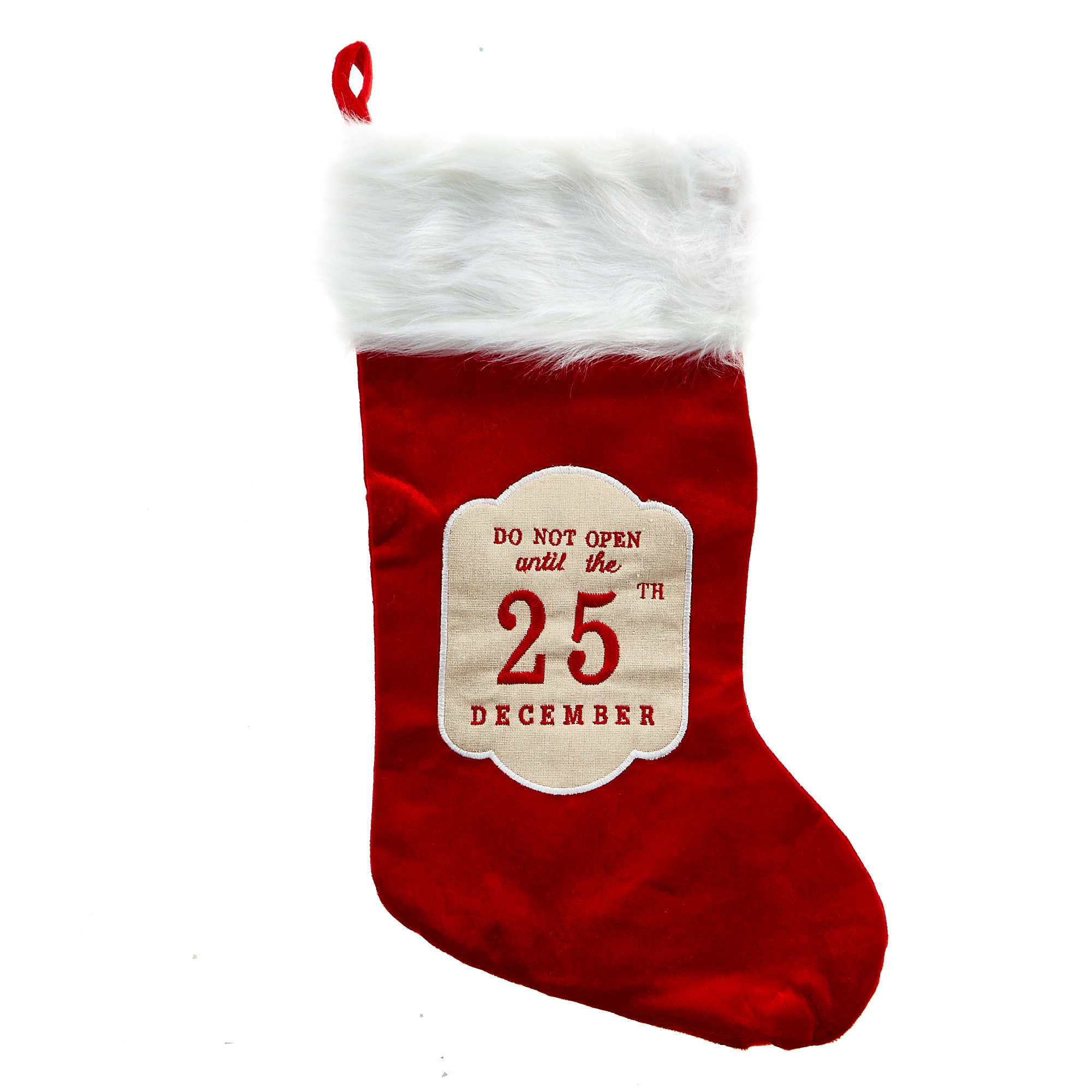 Do Not Open Until 25th December Christmas Stocking 