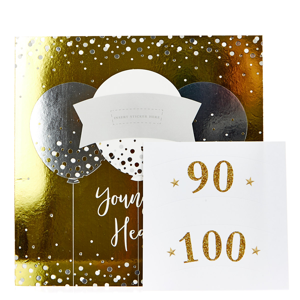 Exquisite Collection Birthday Card - Young At Heart, 90 or 100