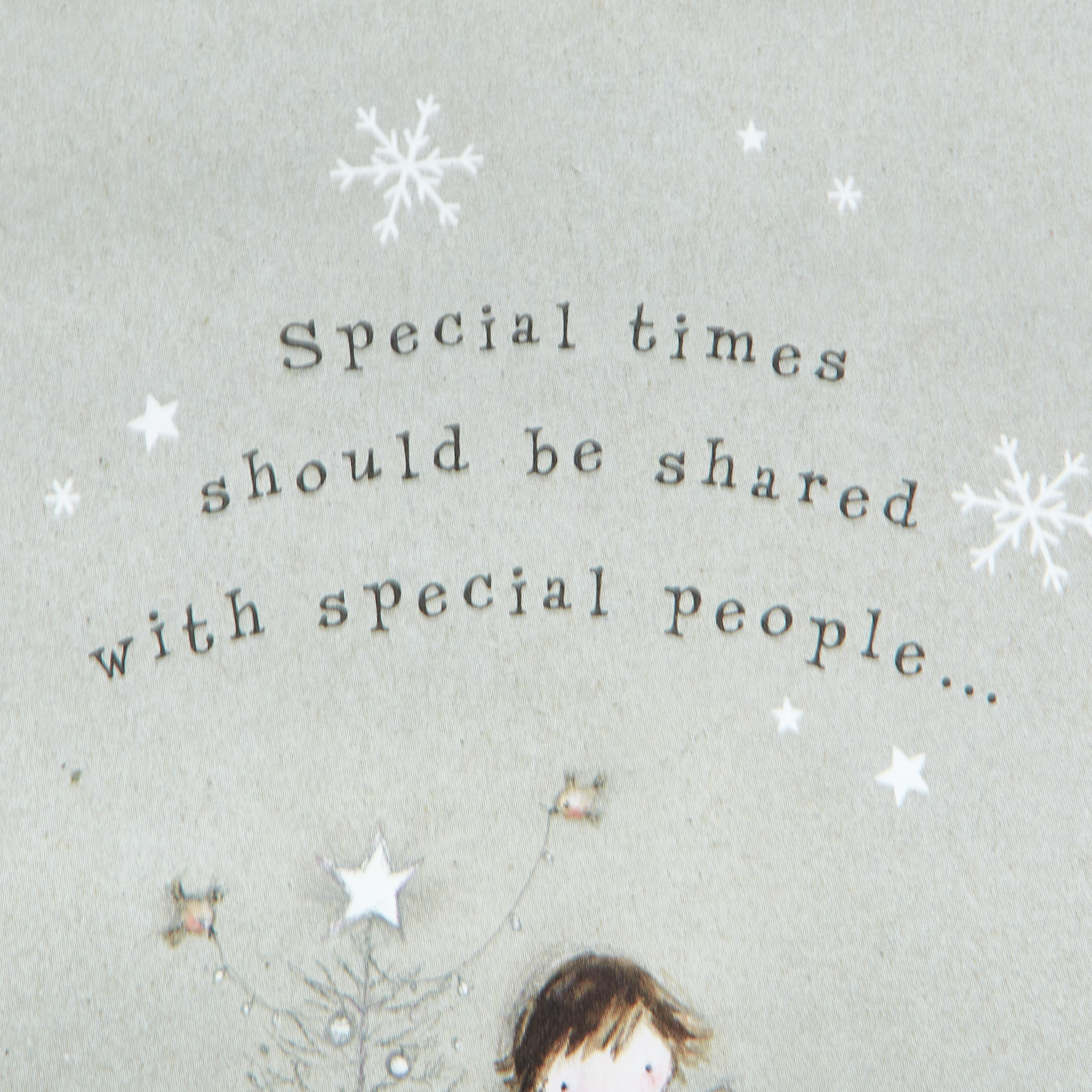 Christmas Card - Mum, Cute Child With Presents