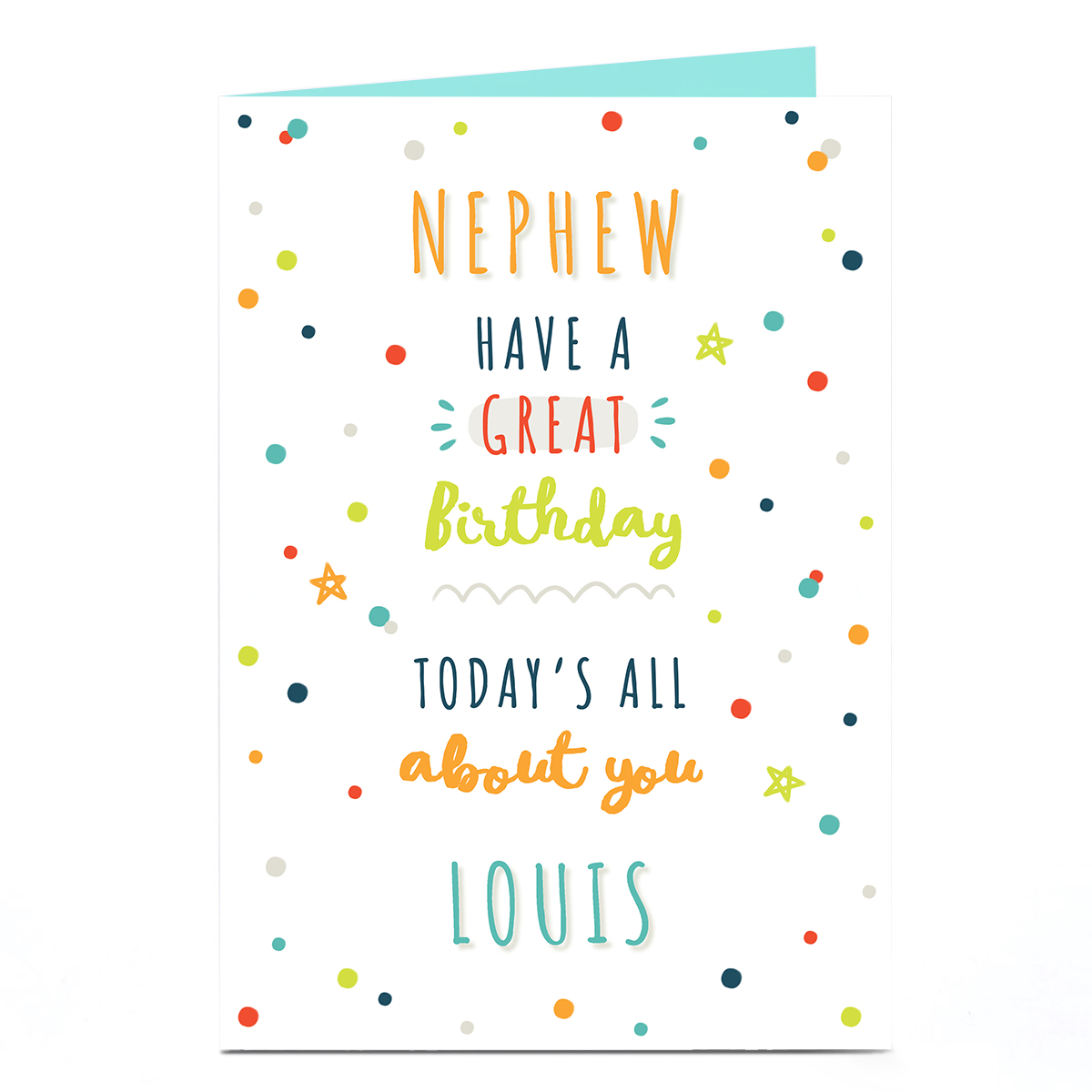 Personalised Birthday Card - All About You