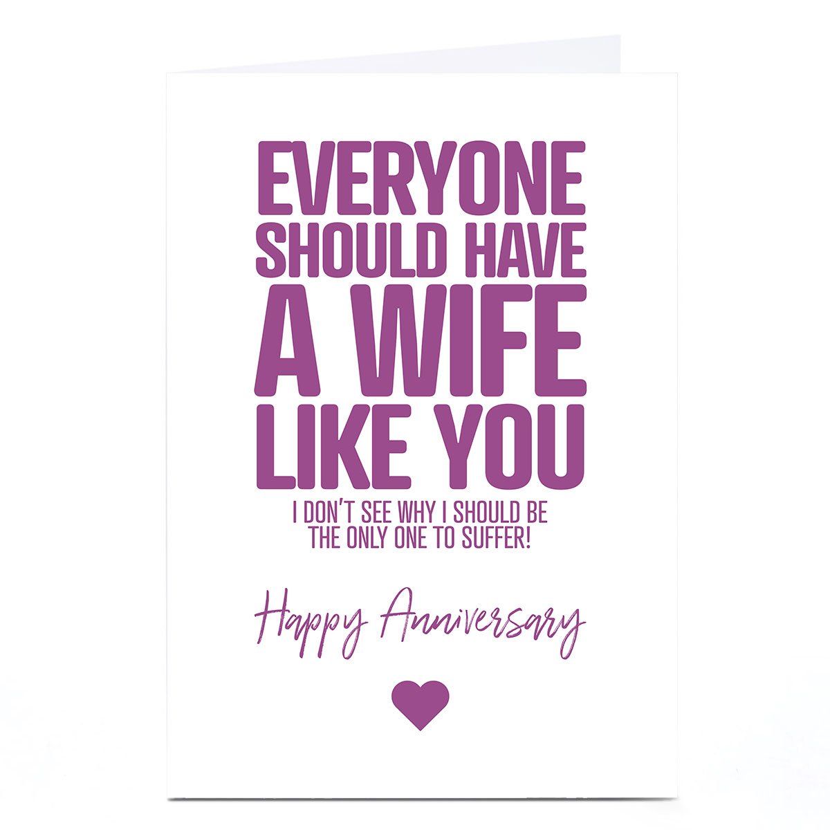 Personalised Punk Cards Anniversary Card - Wife Like You