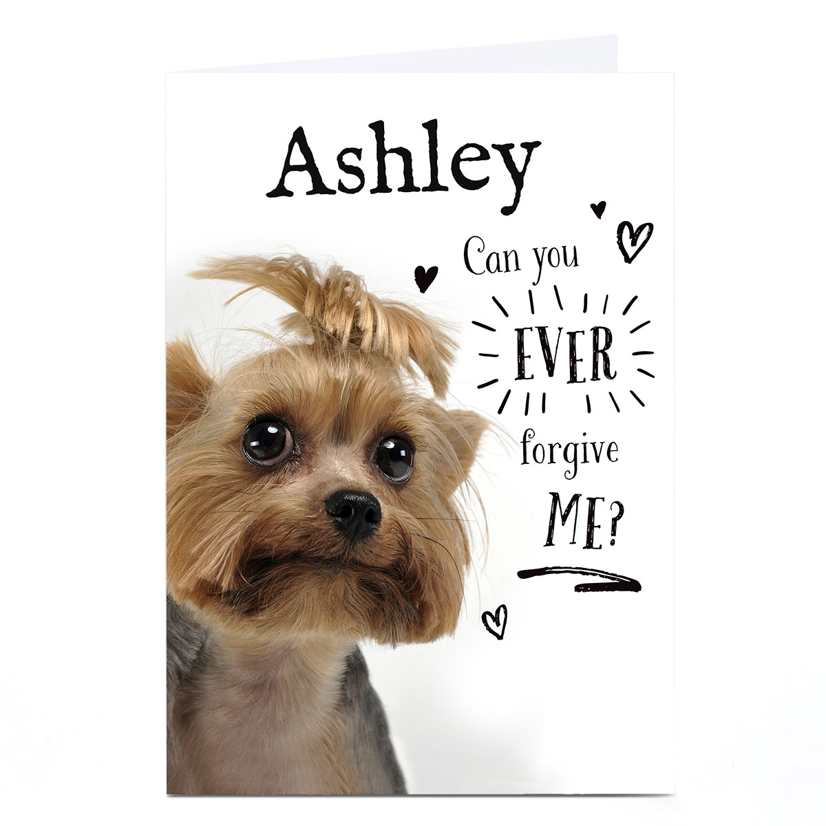 Personalised Sorry Card - Can You Ever Forgive Me? 