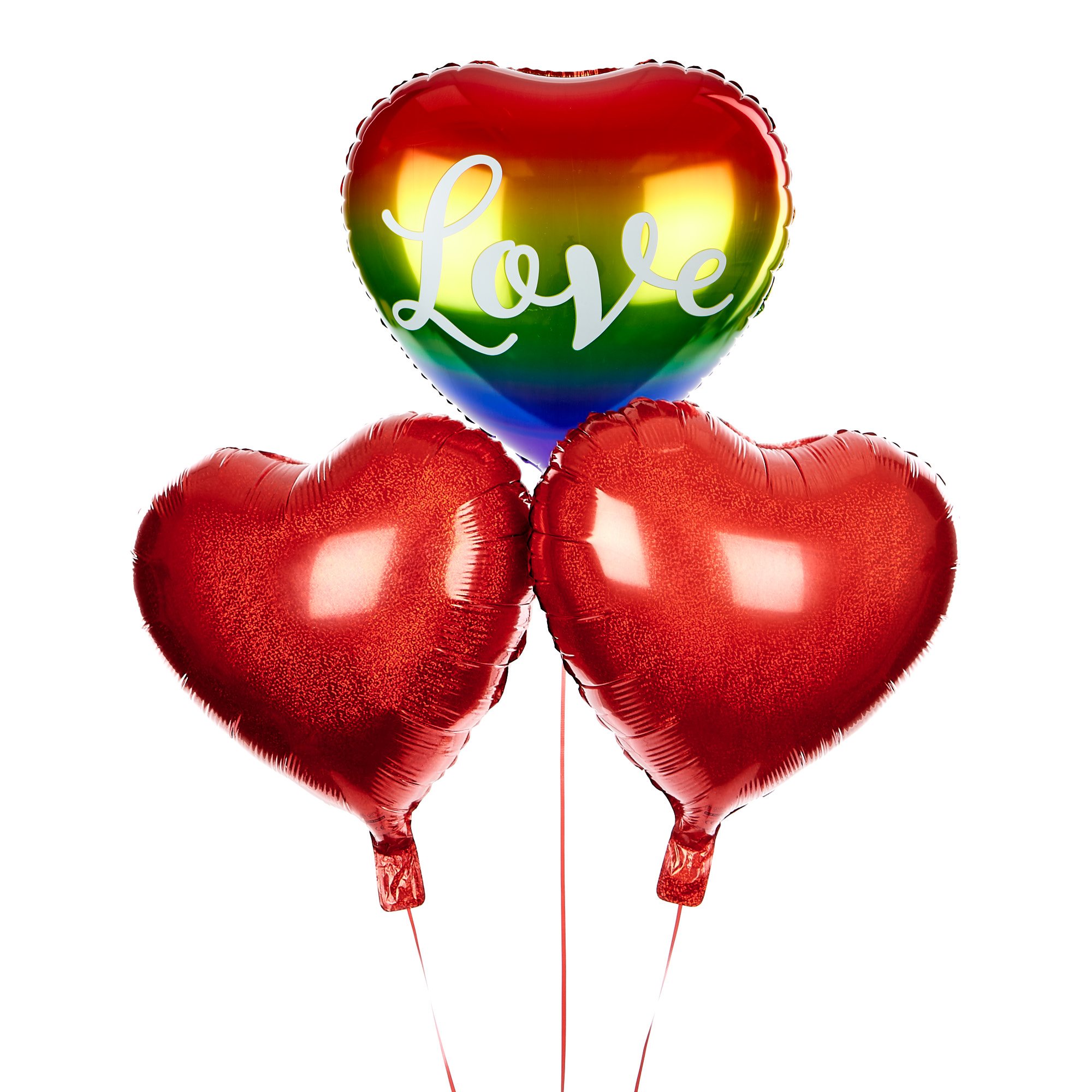 Buy Rainbow Love Heart Balloon Bouquet The Perfect Gift! for GBP 14.