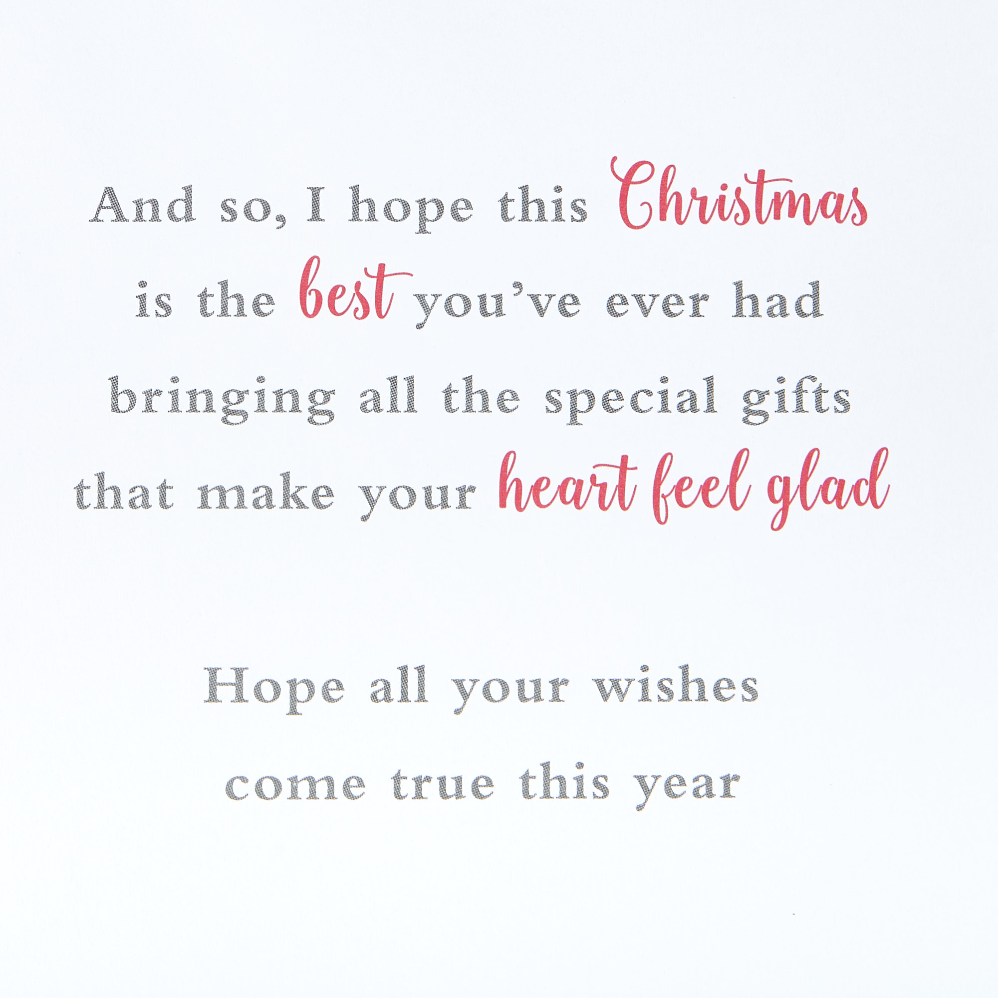 Christmas Card - Brilliant Friend, Traditional Verse