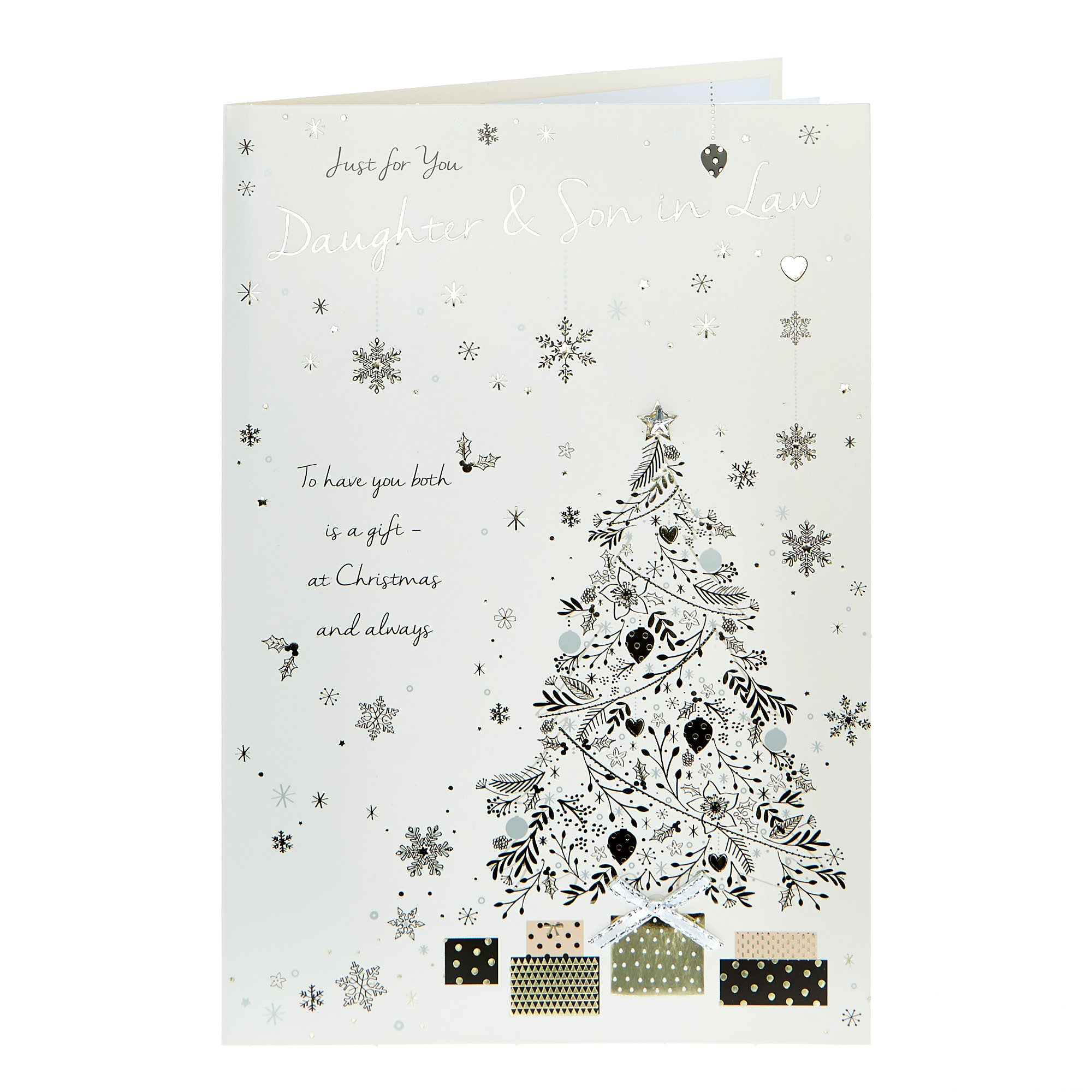 Christmas Card - Just For You Daughter & Son In Law 