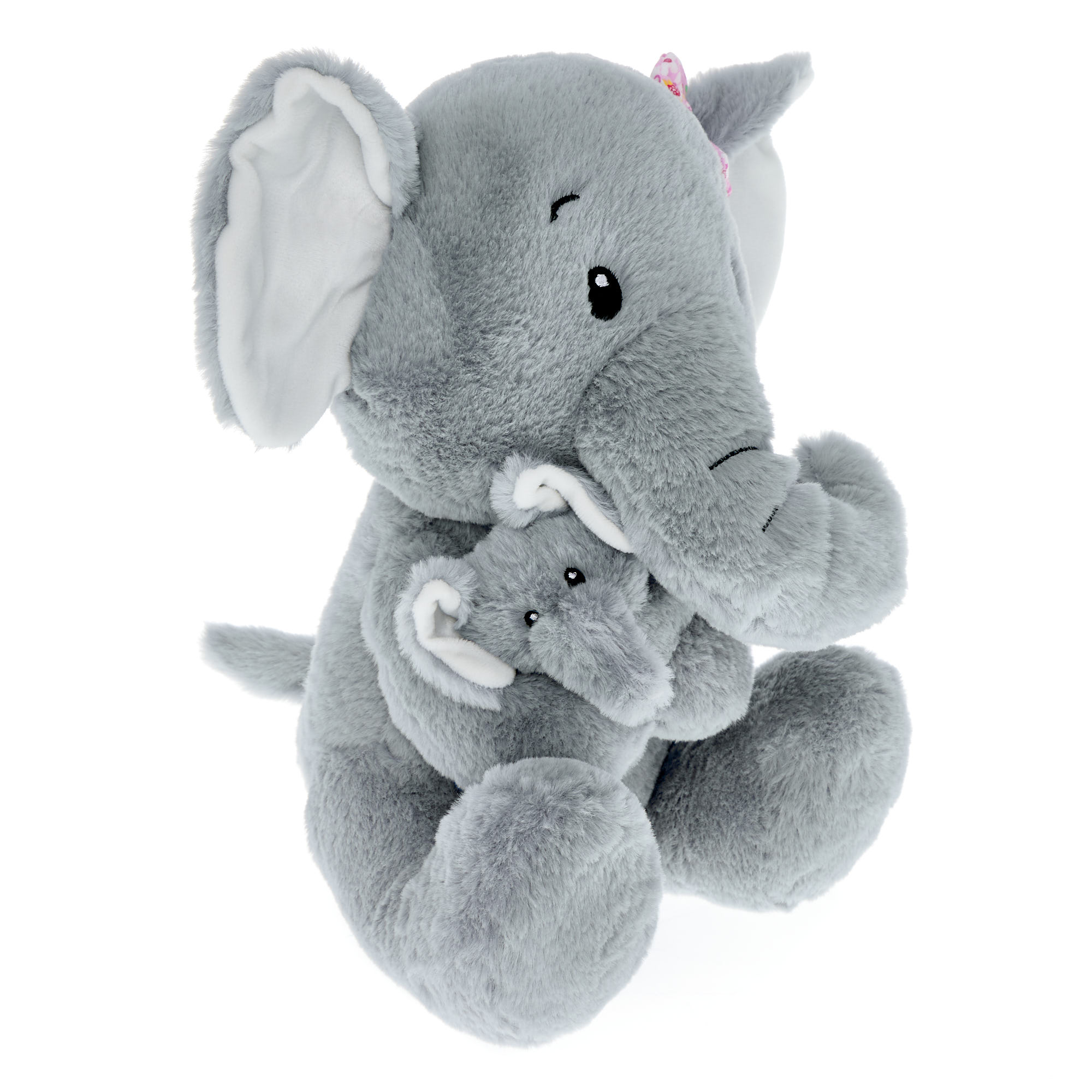 Large Elephant & Baby Soft Toy