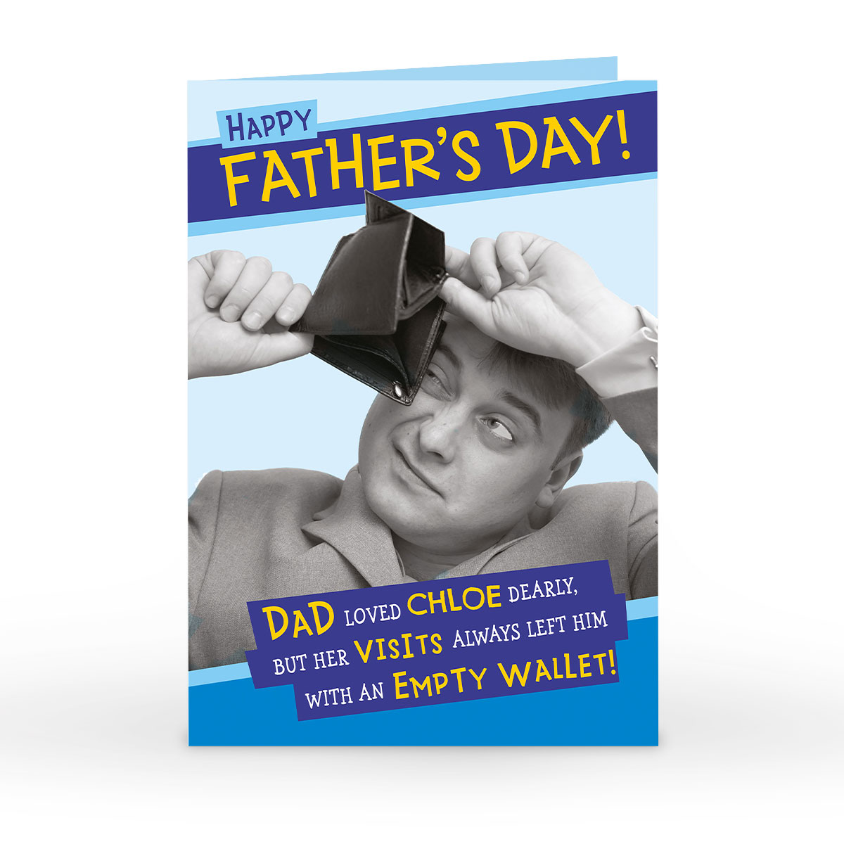 Personalised Father's Day Card - Empty Wallet