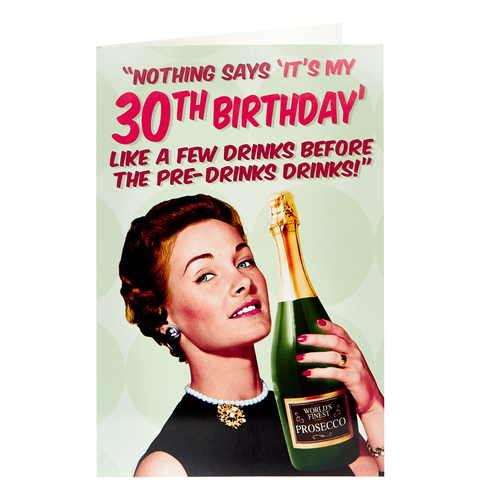 30th Birthday Card - A Few Drinks