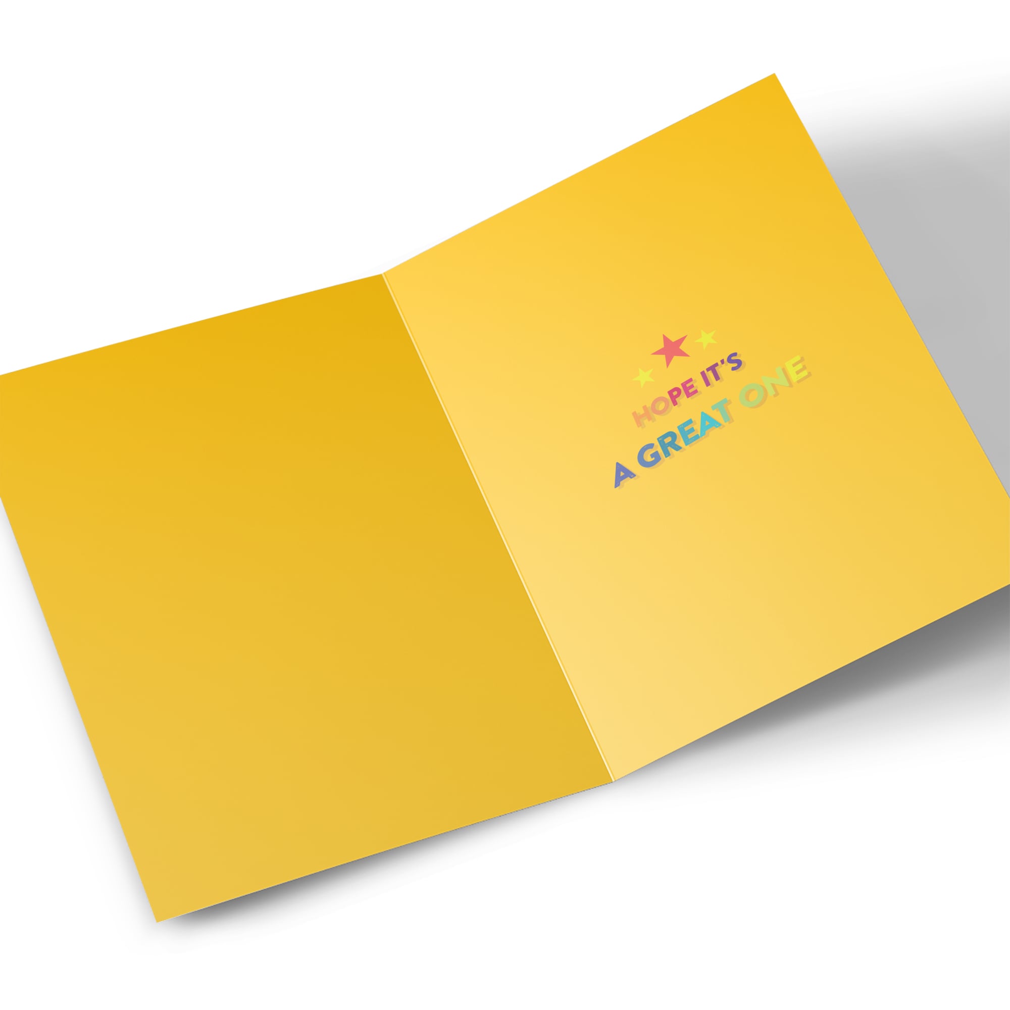 Birthday Card - Bright Multicolour Letters and Confetti, Son