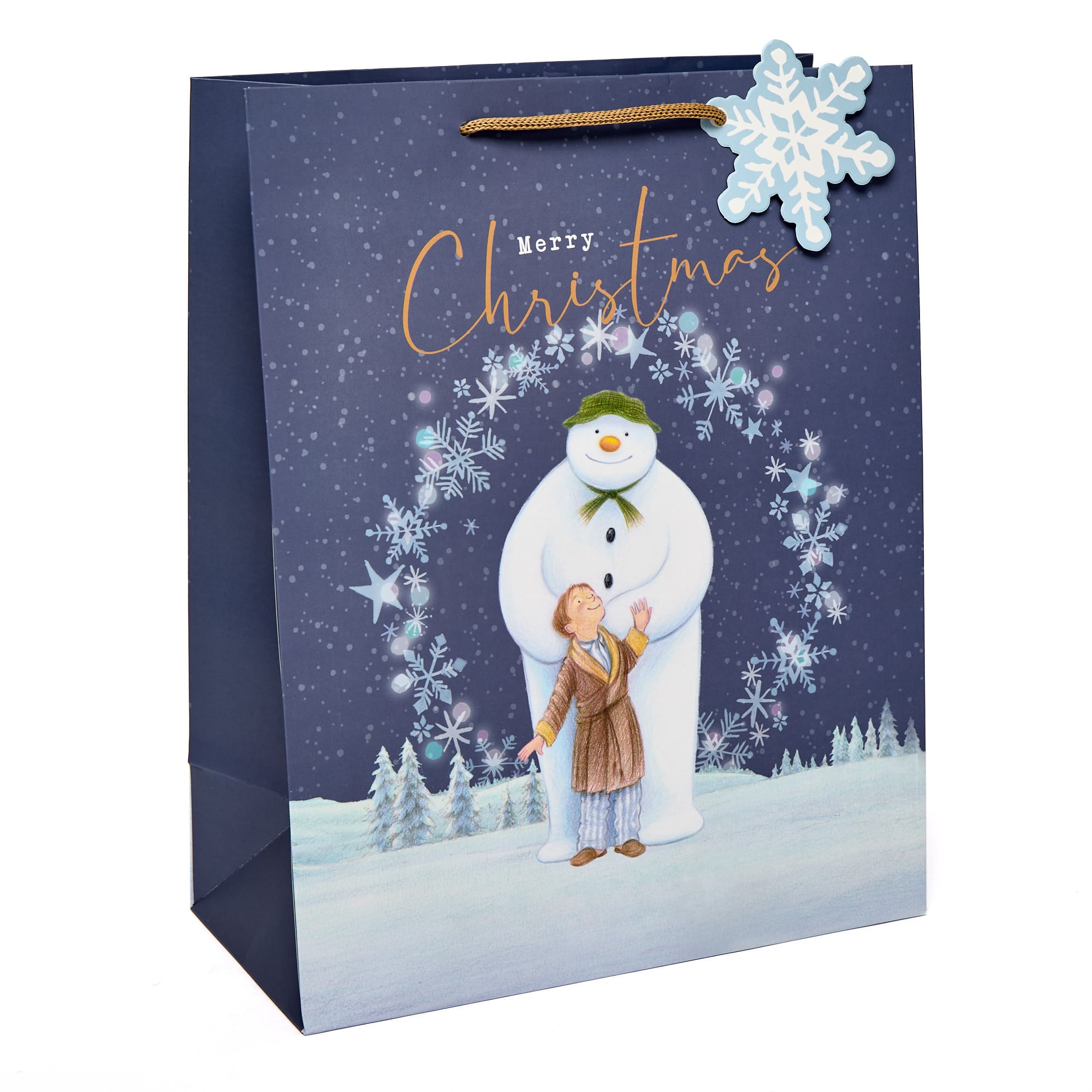 The Snowman Large Portrait Christmas Gift Bag