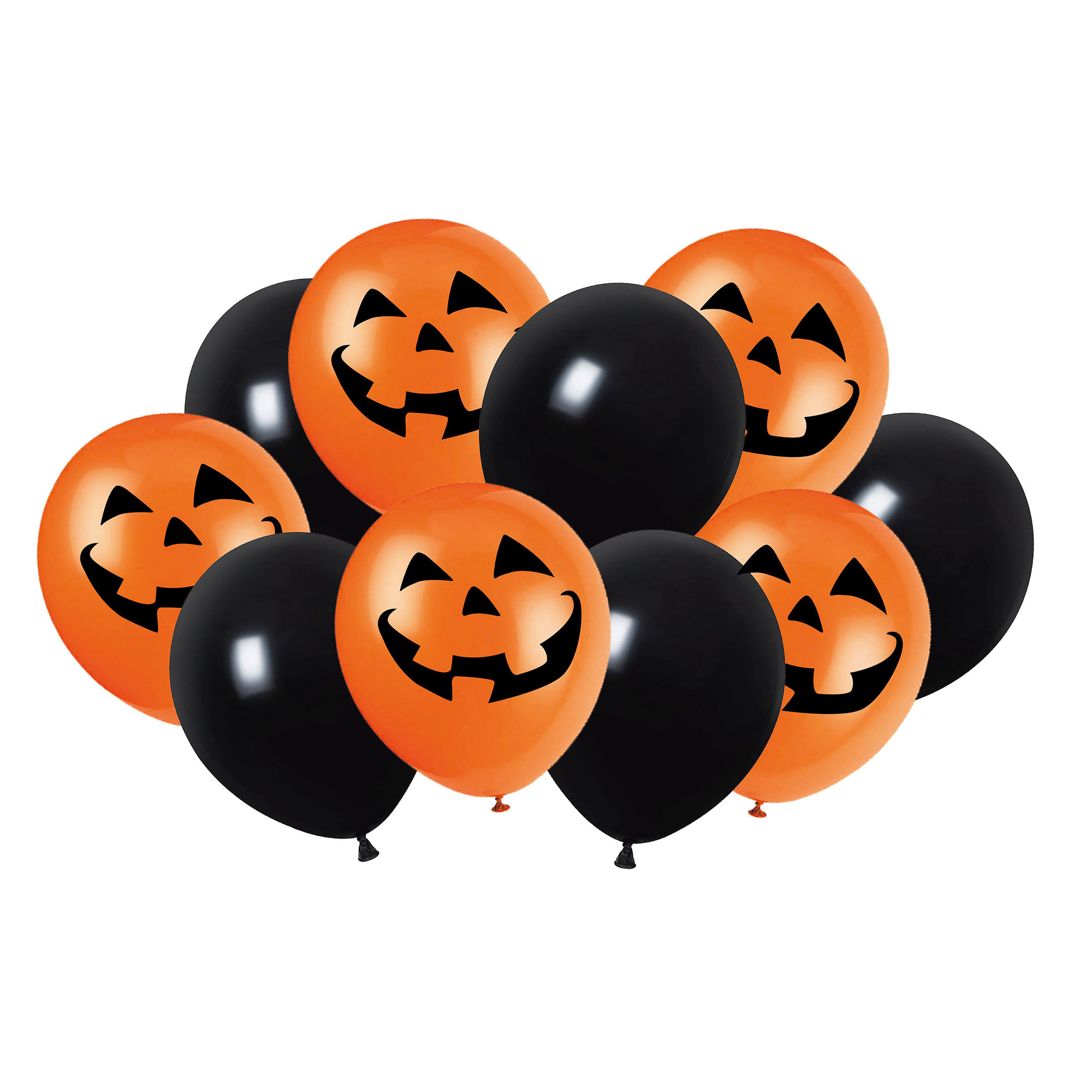 9-Inch Halloween Latex Balloons - Pack of 10