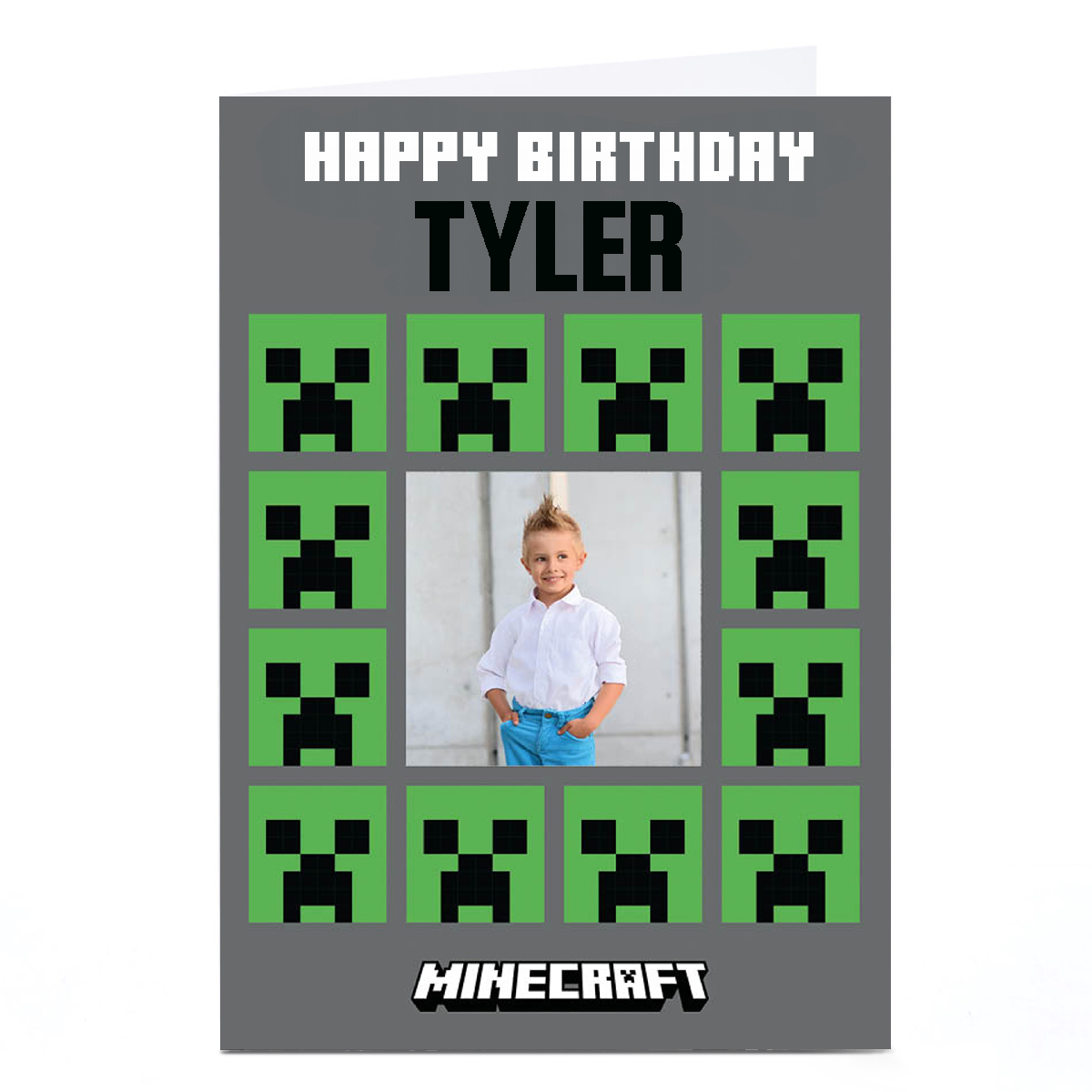  Personalised Birthday Card - Minecraft - Image