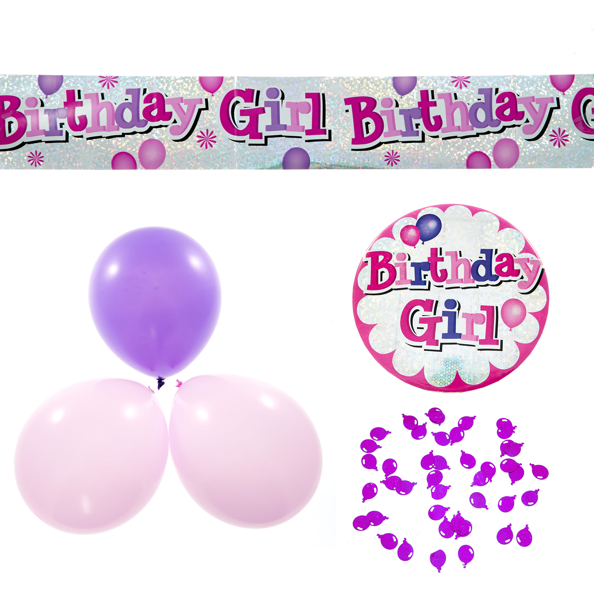 Birthday Girl Party Accessories Bundle