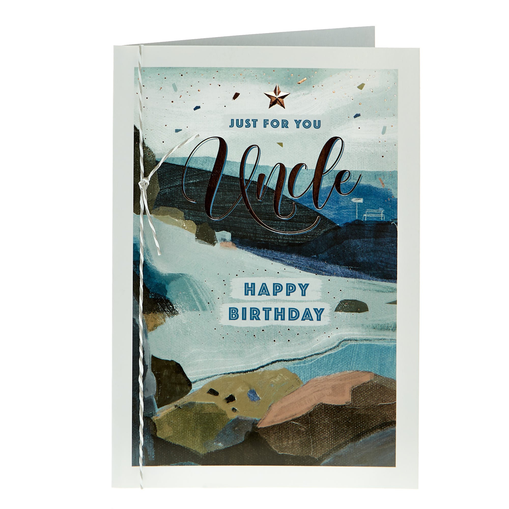 Uncle Birthday Card - Scenic Hills & Rocks