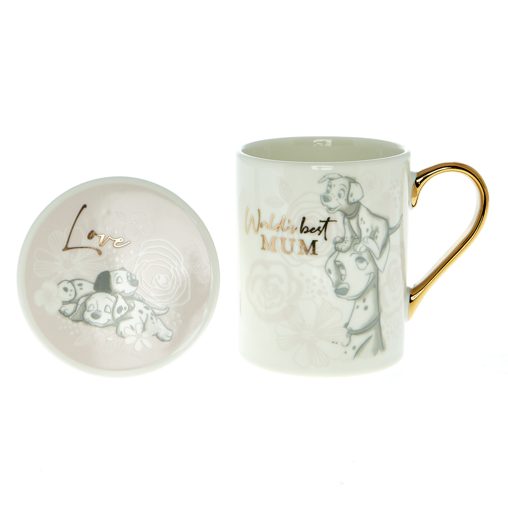 Disney 101 Dalmatians World's Best Mum Mug & Coaster Set
