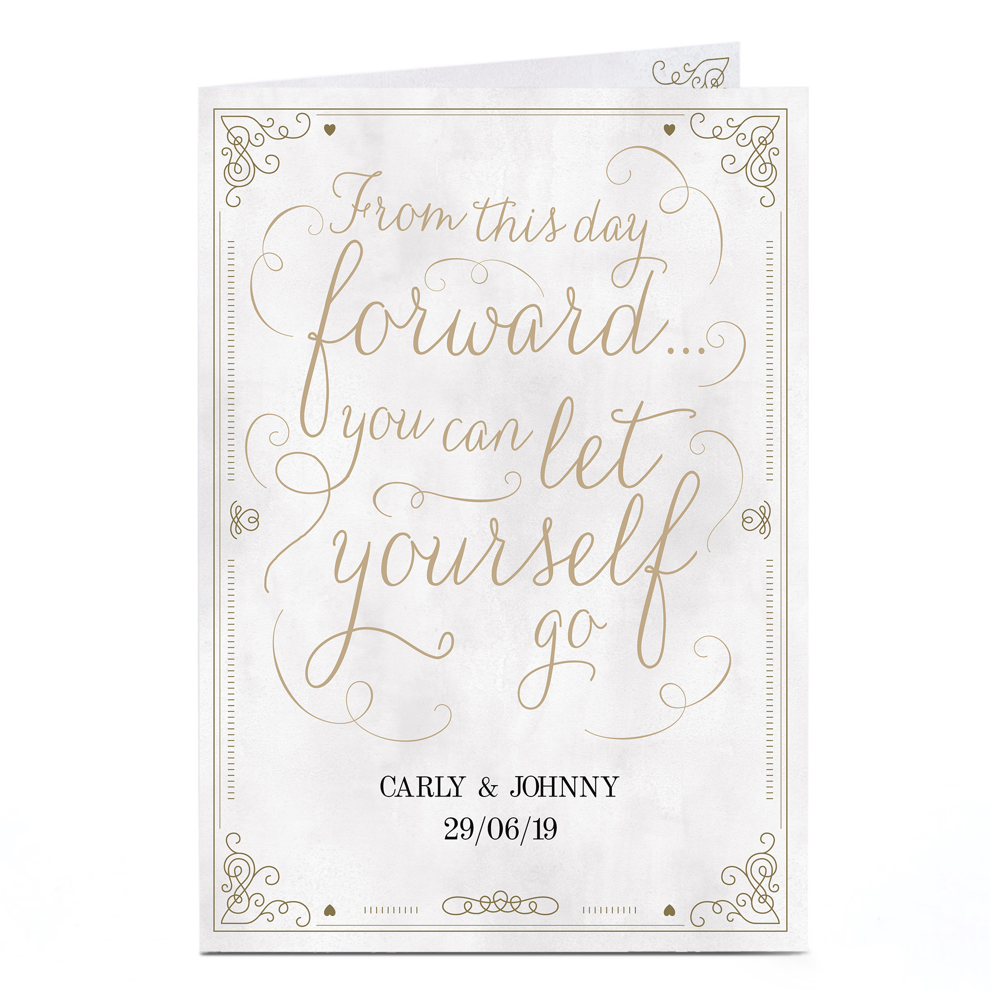 Personalised Wedding Card - From This Day Forward...