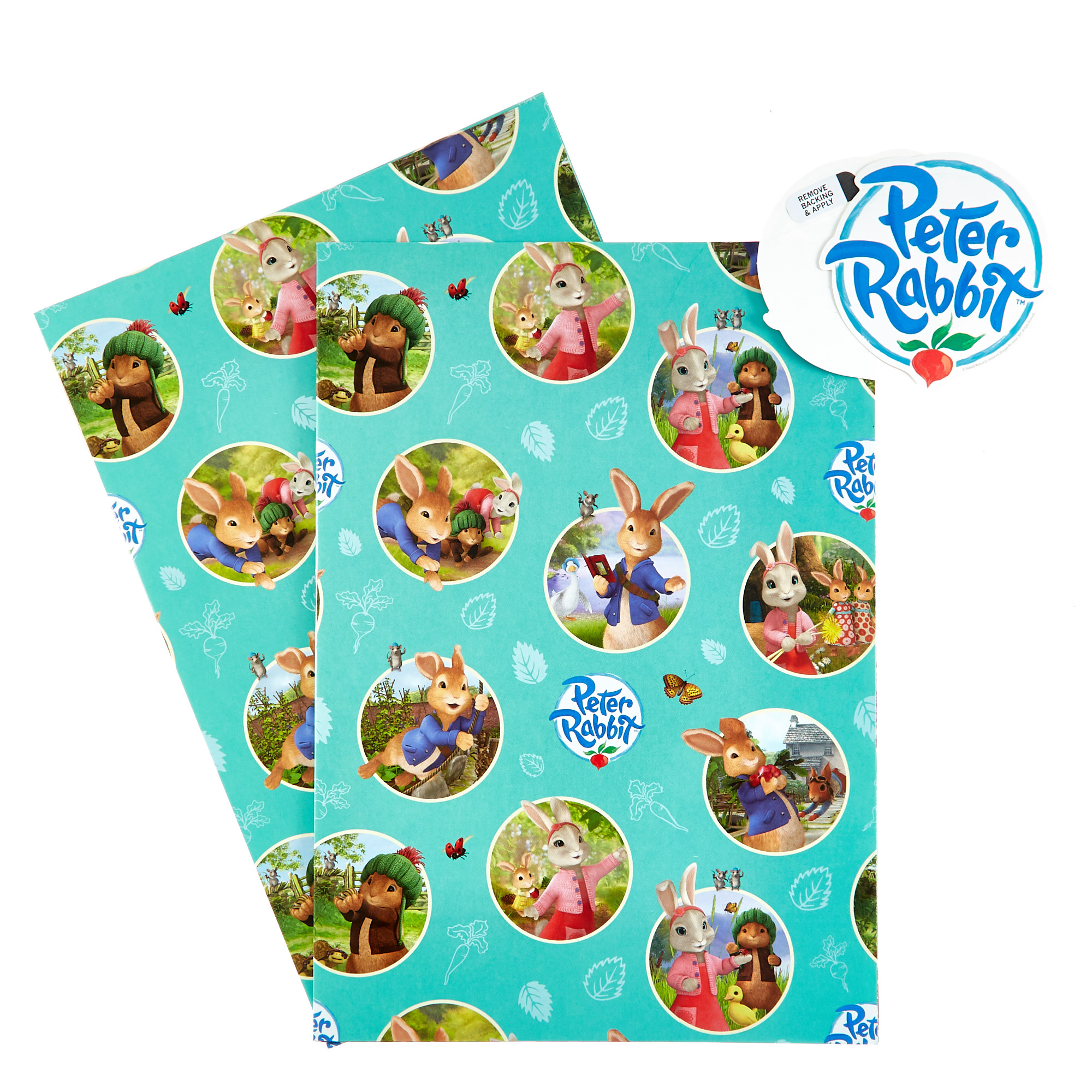Peter Rabbit Wrapping Paper & Gift Tags - Pack Of 2 