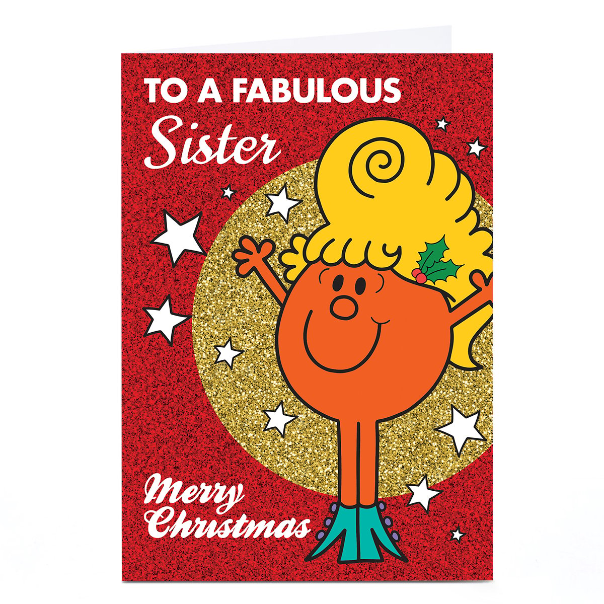 Personalised Mr Men & Little Miss Christmas Card - Fabulous