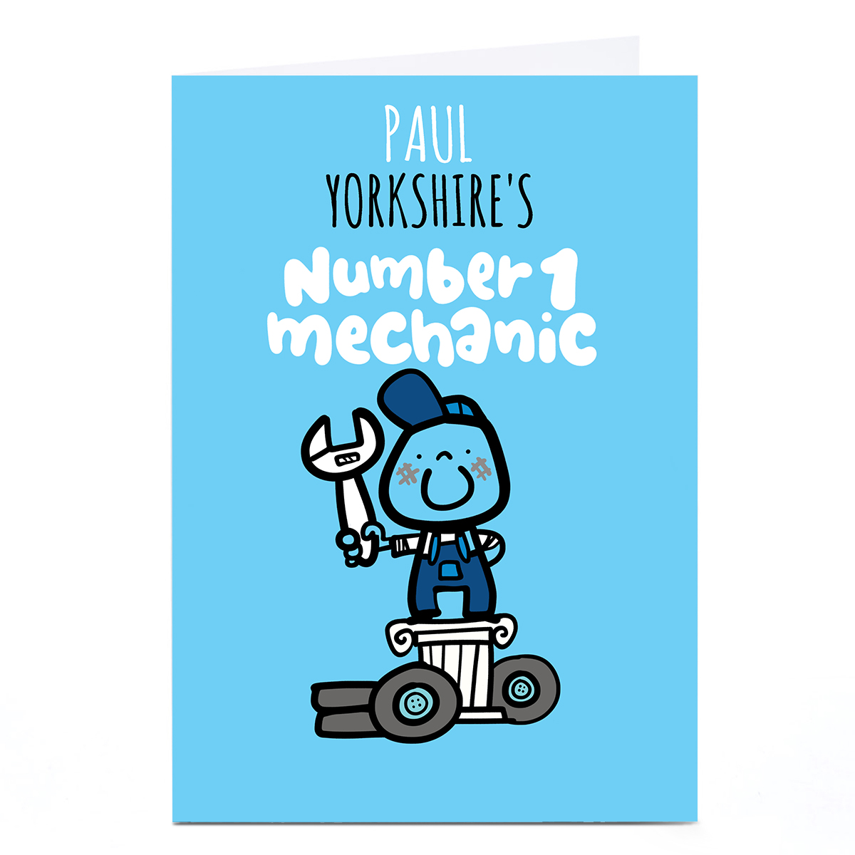 Personalised Fruitloops Card - Number One Mechanic