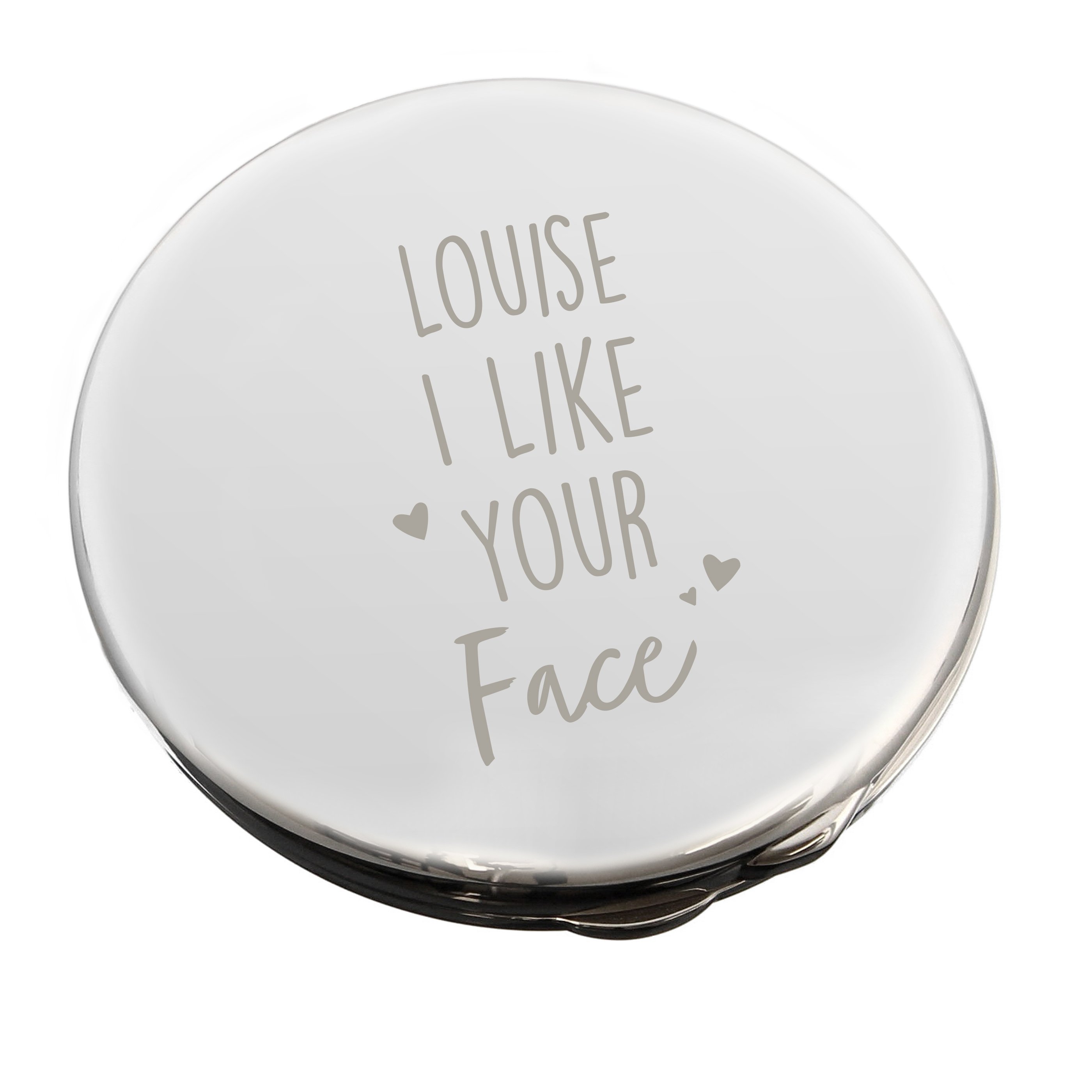 Personalised Compact Mirror - I Like Your Face