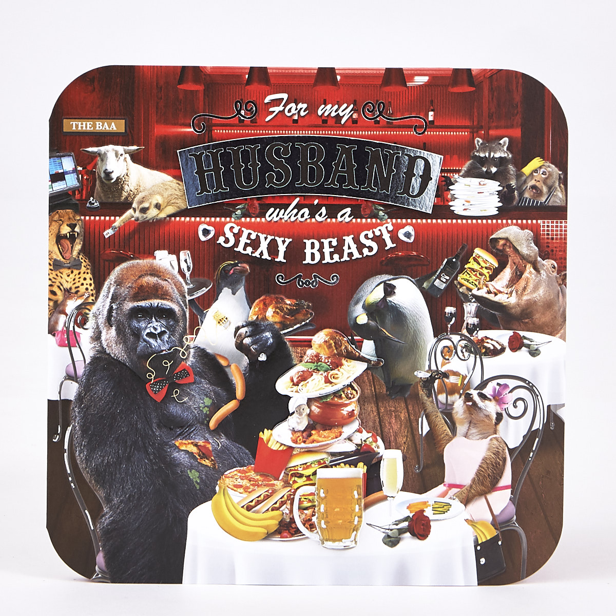 Valentine's Day Card - Exquisite Collection Husband Sexy Beast 