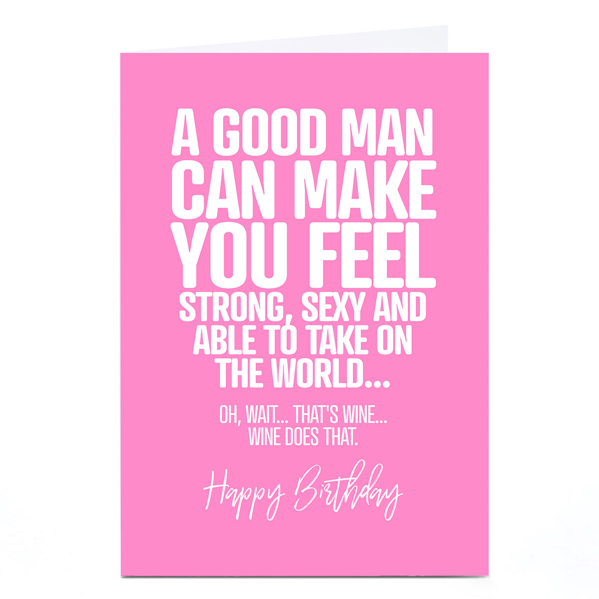 Personalised Punk Birthday Card - A Good Man