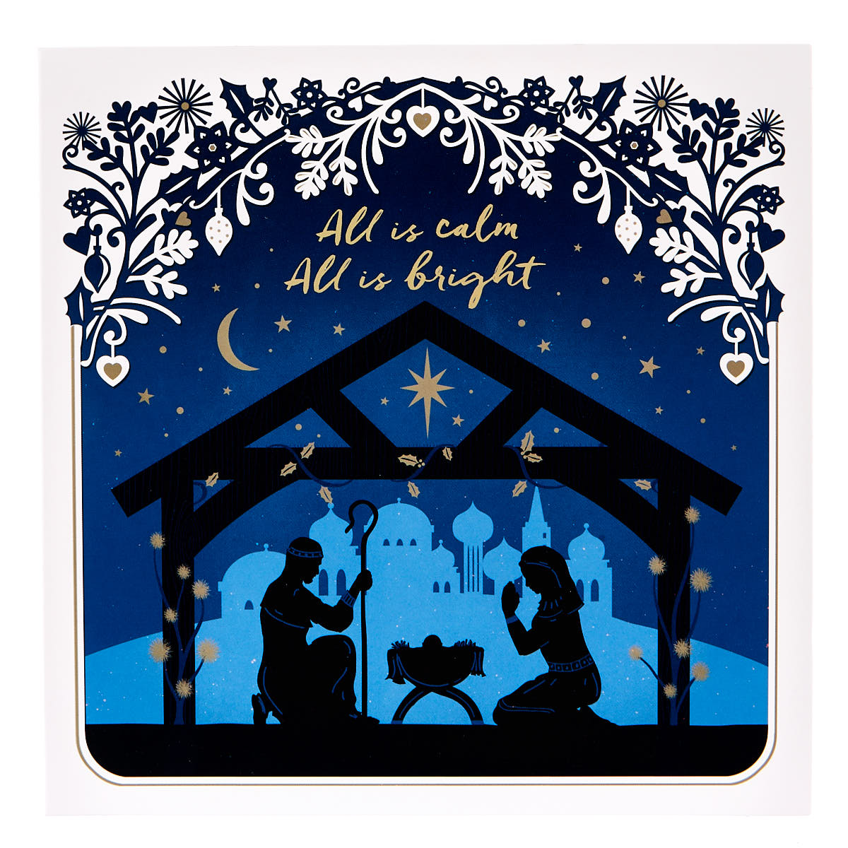 Charity Christmas Cards - All Is Bright Pack Of 10