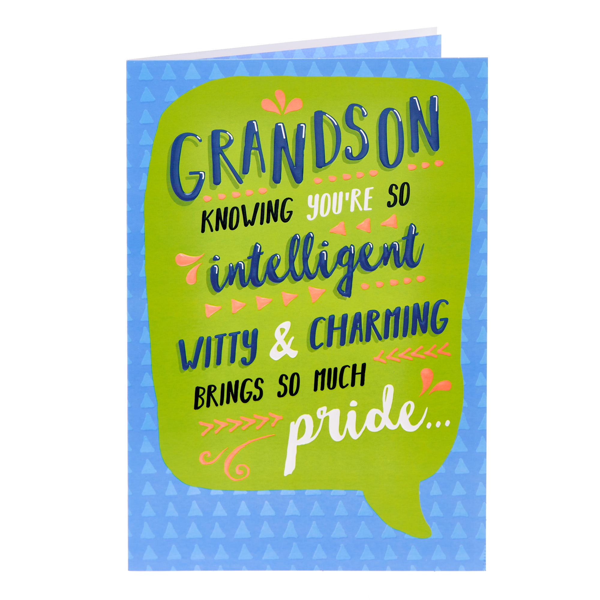 Grandson Witty & Charming Birthday Card