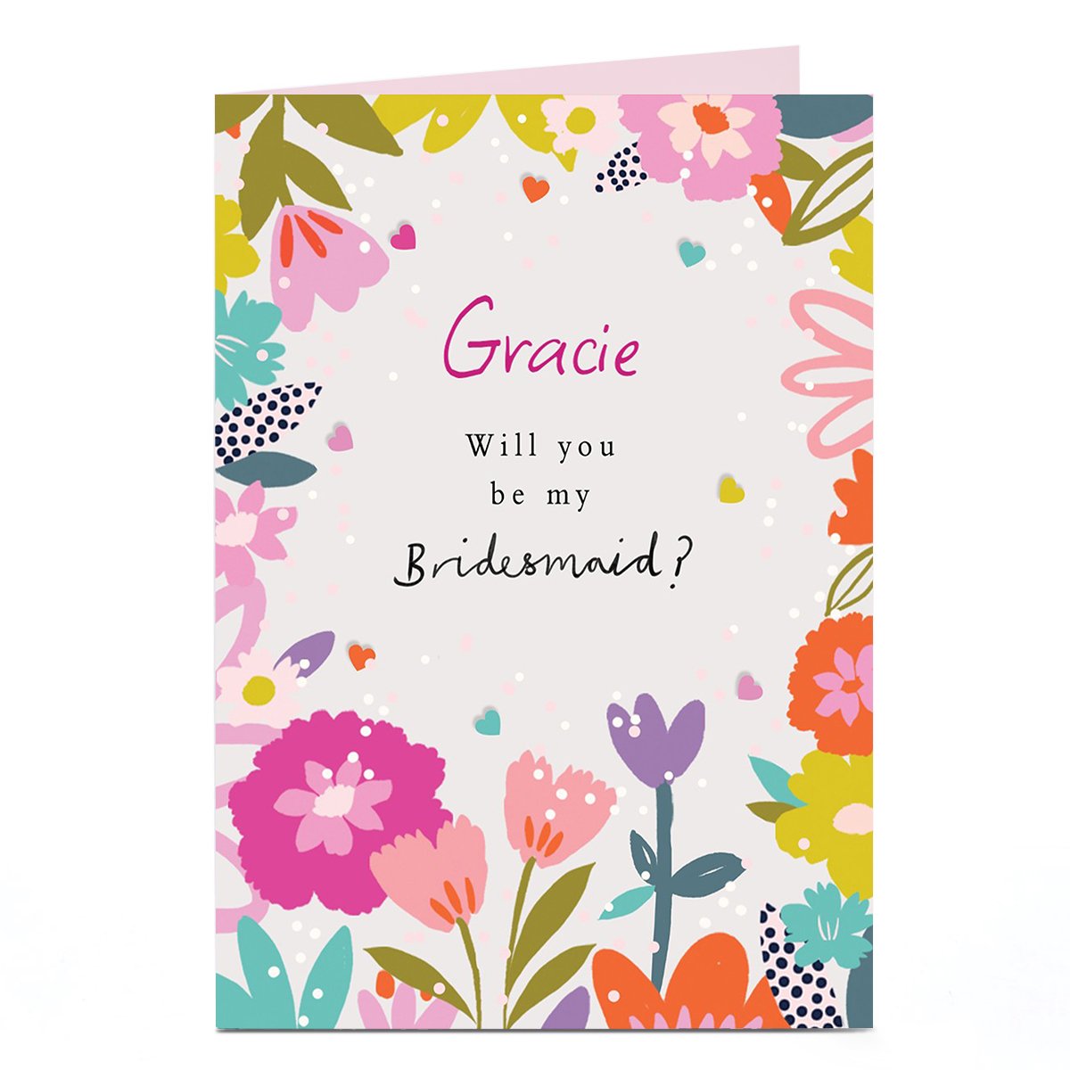 Personalised Card - Will You Be My Bridesmaid?