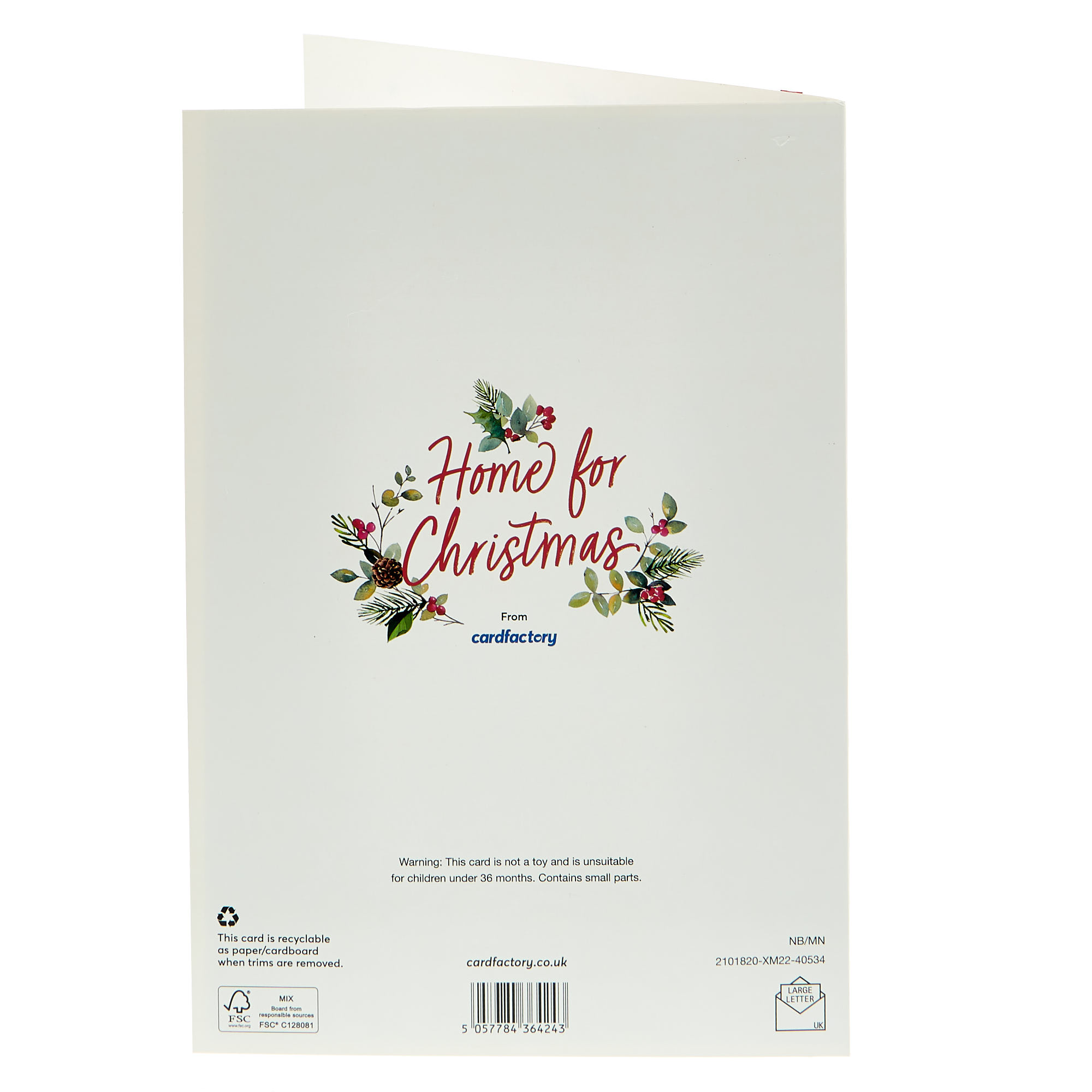 Christmas Card - Auntie & Uncle Cosy Scene 