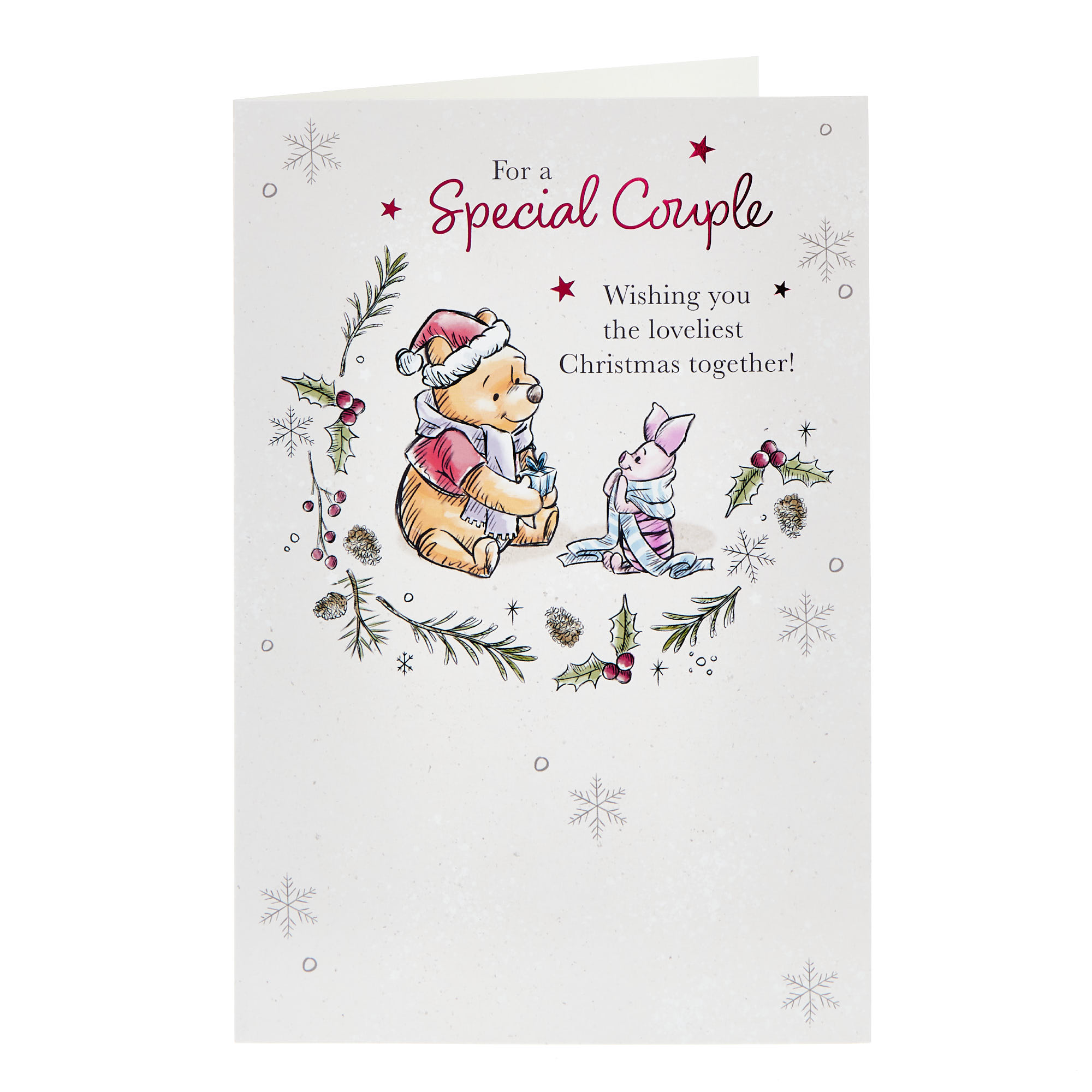 Special Couple Winnie The Pooh Christmas Card