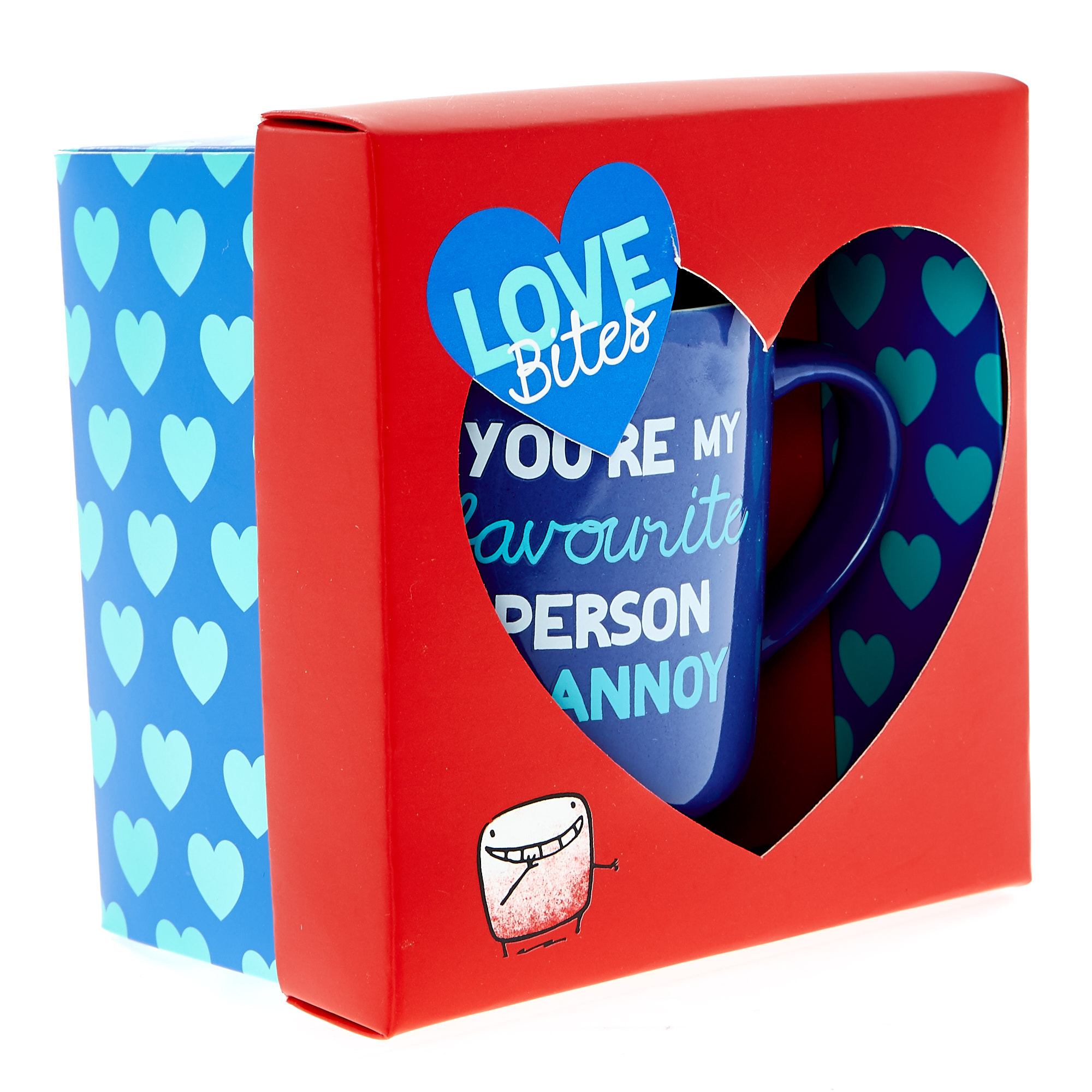 Love Bites Mug In A Box - Blue