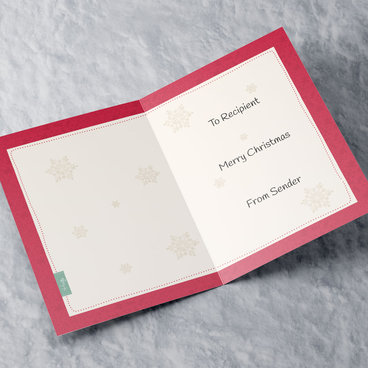 Personalised Hugs Bear Christmas Card - Choir