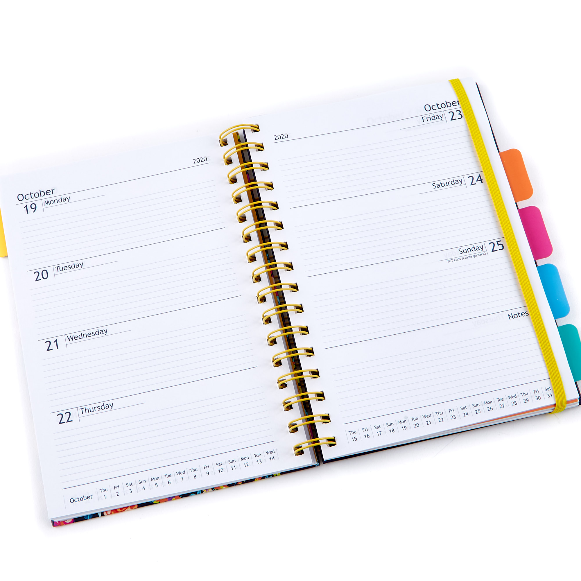 A5 Navy Floral 2020 Diary & Organiser 
