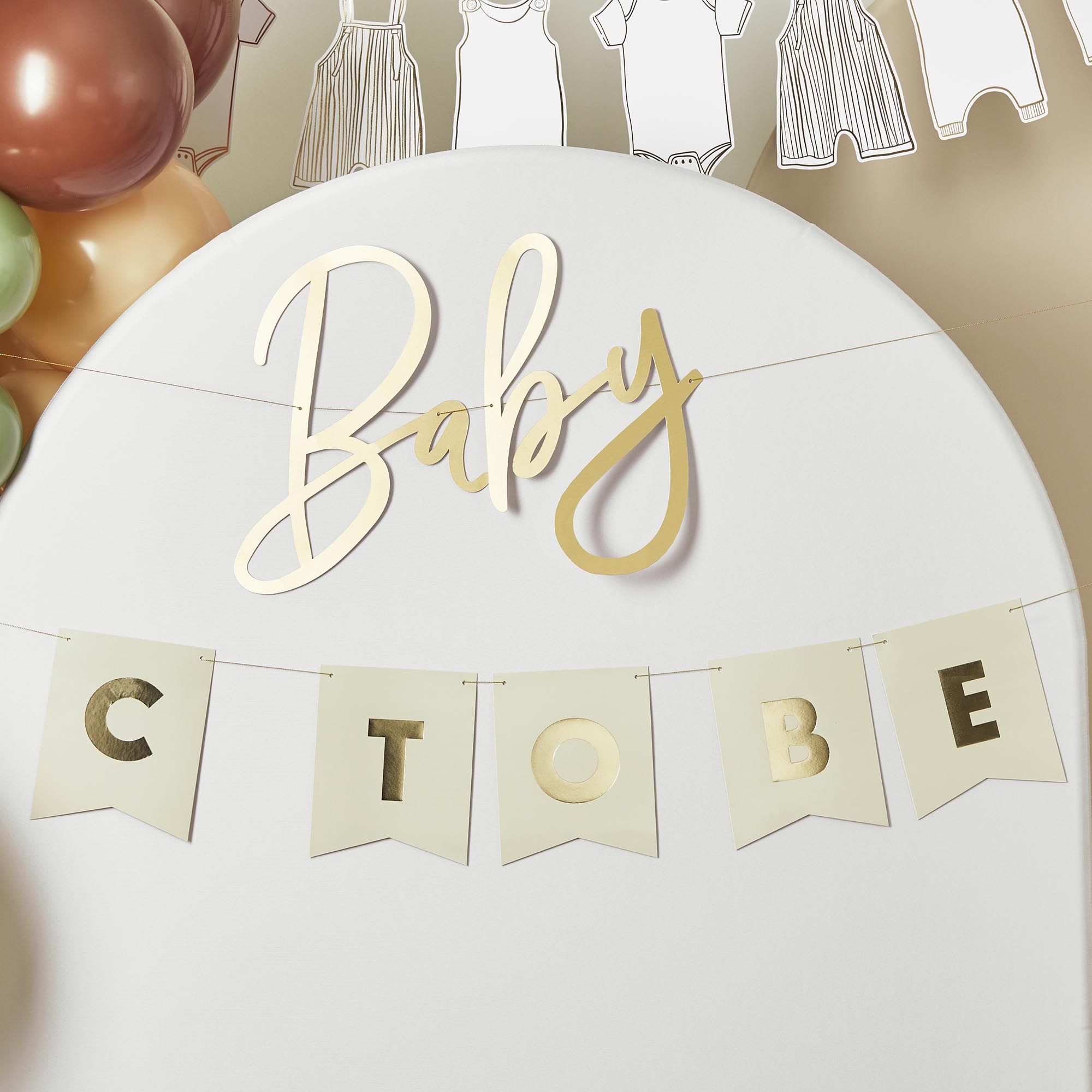 Baby To Be Customisable Card Banners 2m 