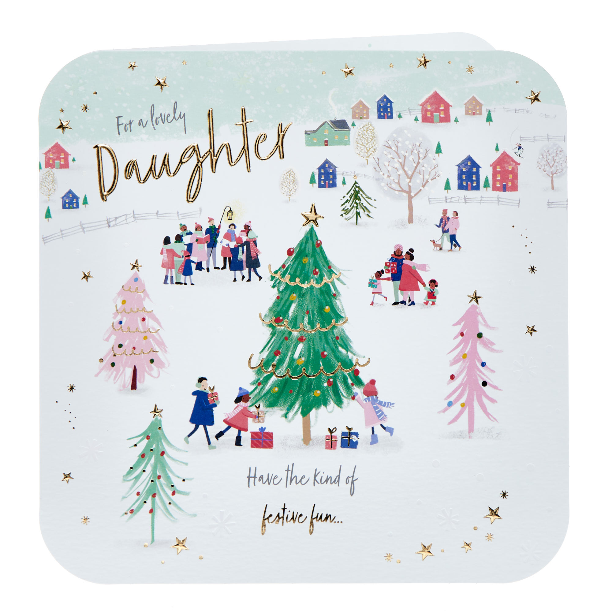 Daughter Tree Scene Christmas Card