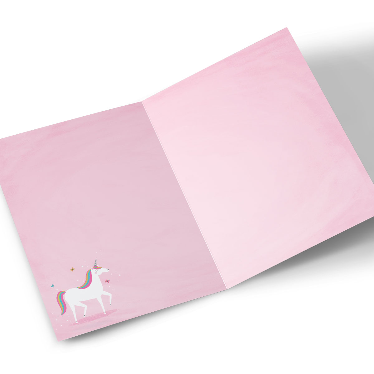 Personalised Editable Age Birthday Card - Rainbow Unicorn