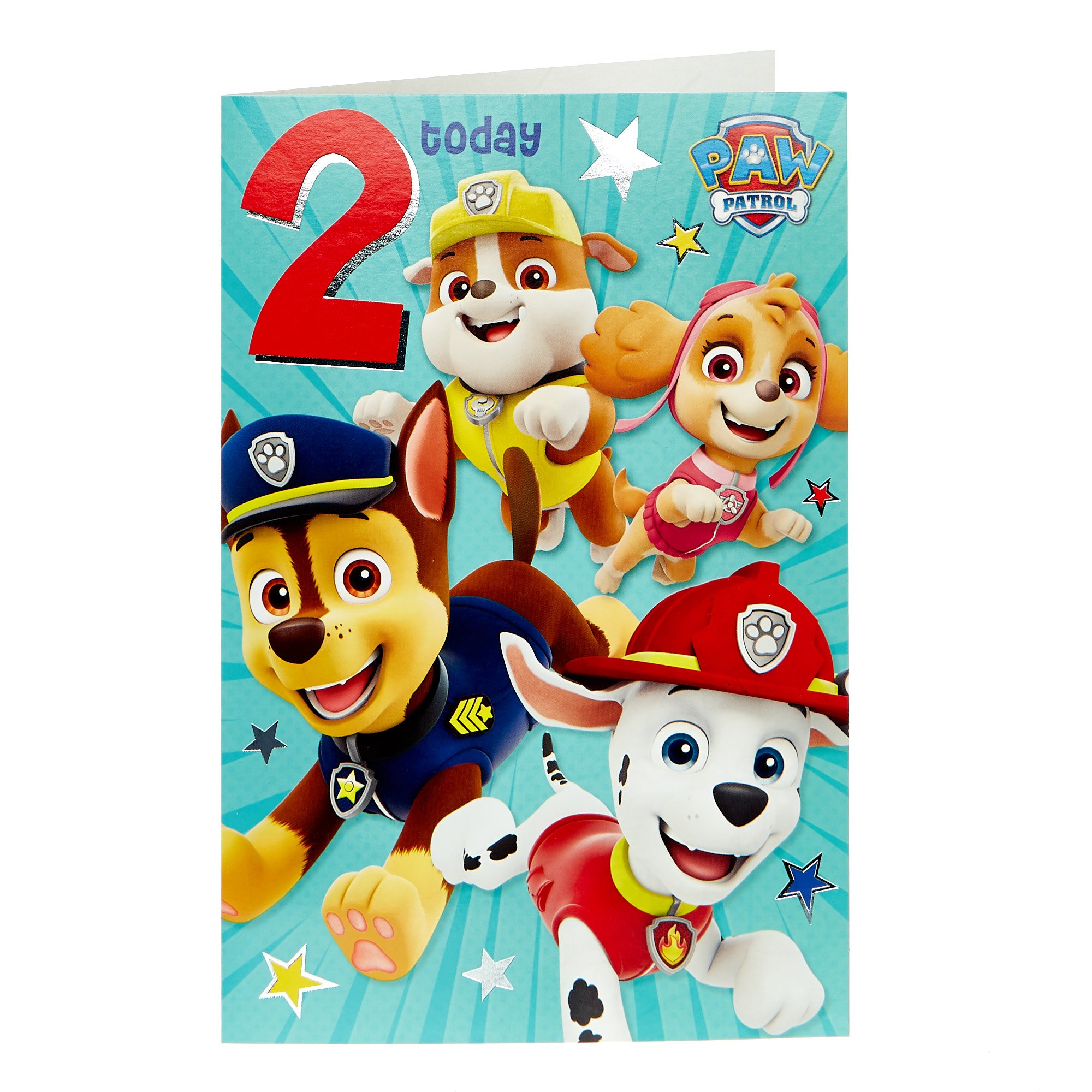 Paw Patrol 2nd Birthday Card