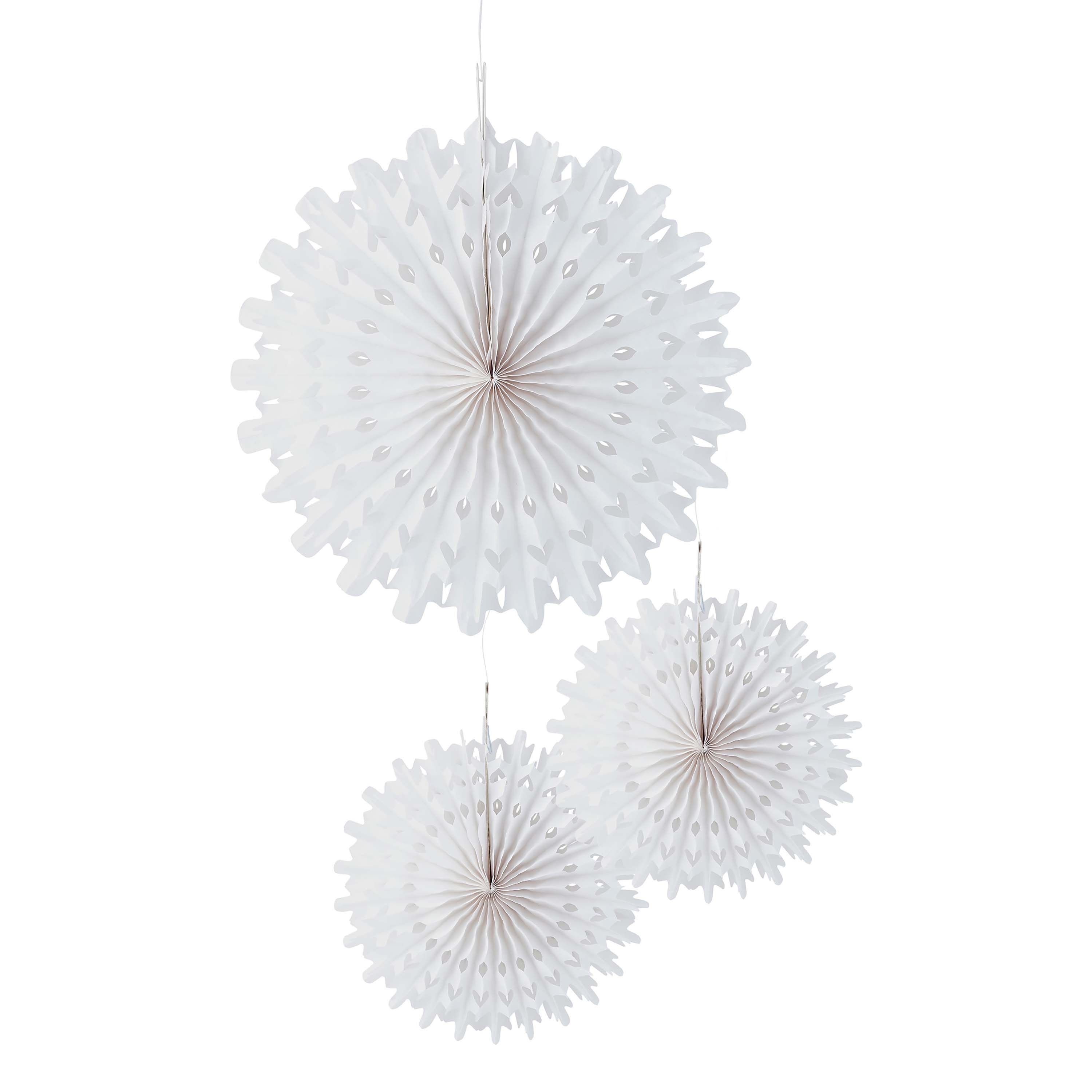 Snowflake Honeycombs - Pack of 3