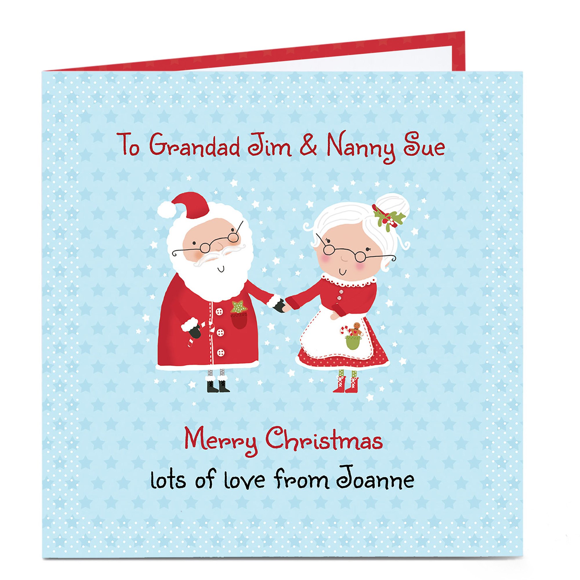 Personalised Christmas Card - Mr And Mrs Claus
