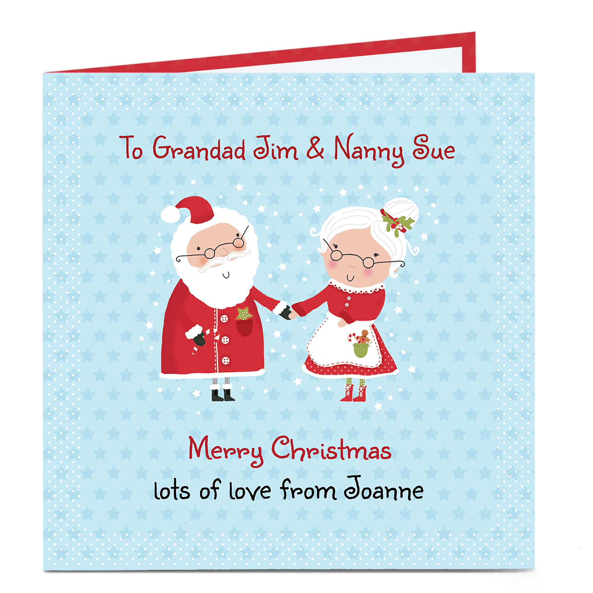 Personalised Christmas Card - Mr And Mrs Claus