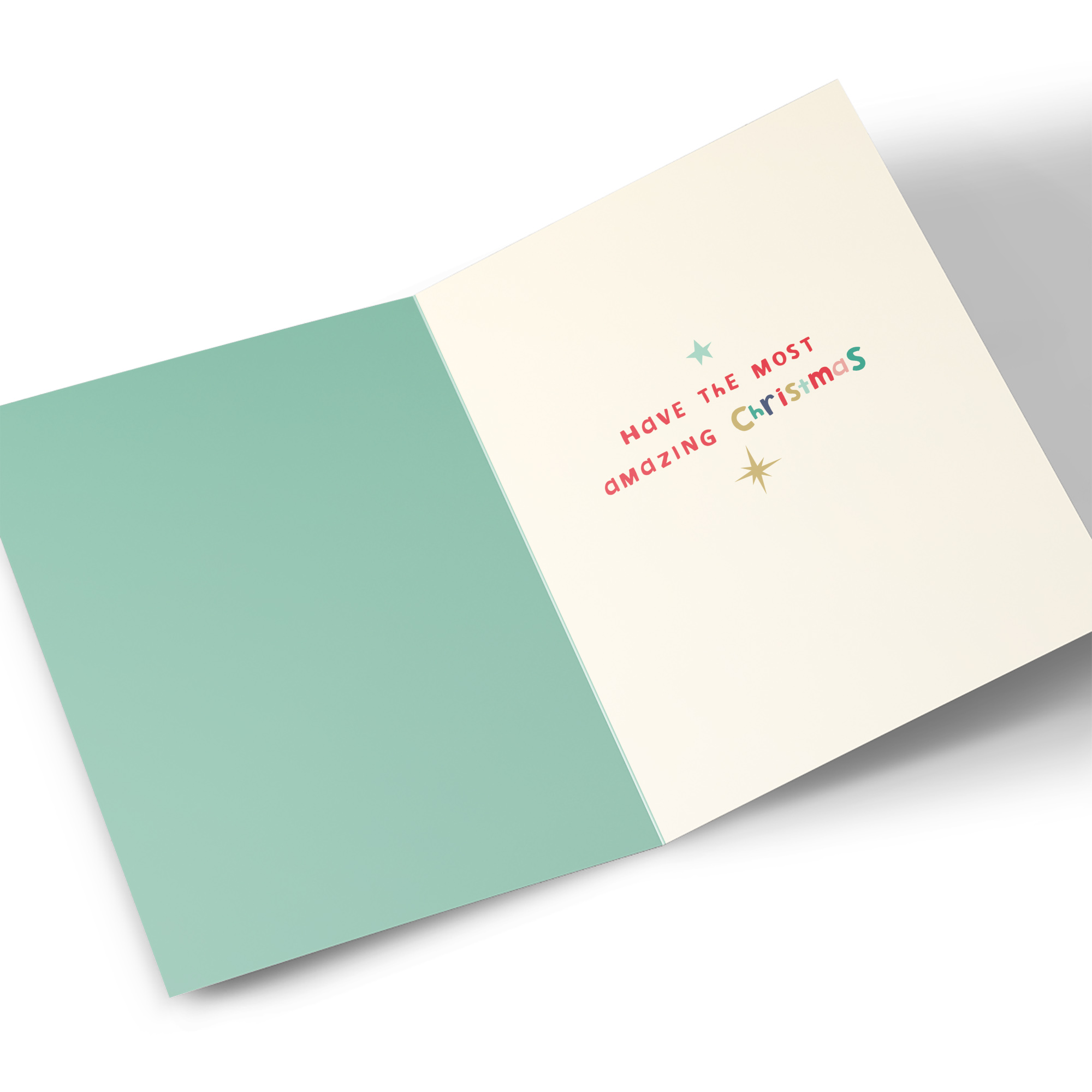Christmas Card - Bold Letters From Our House To Your House
