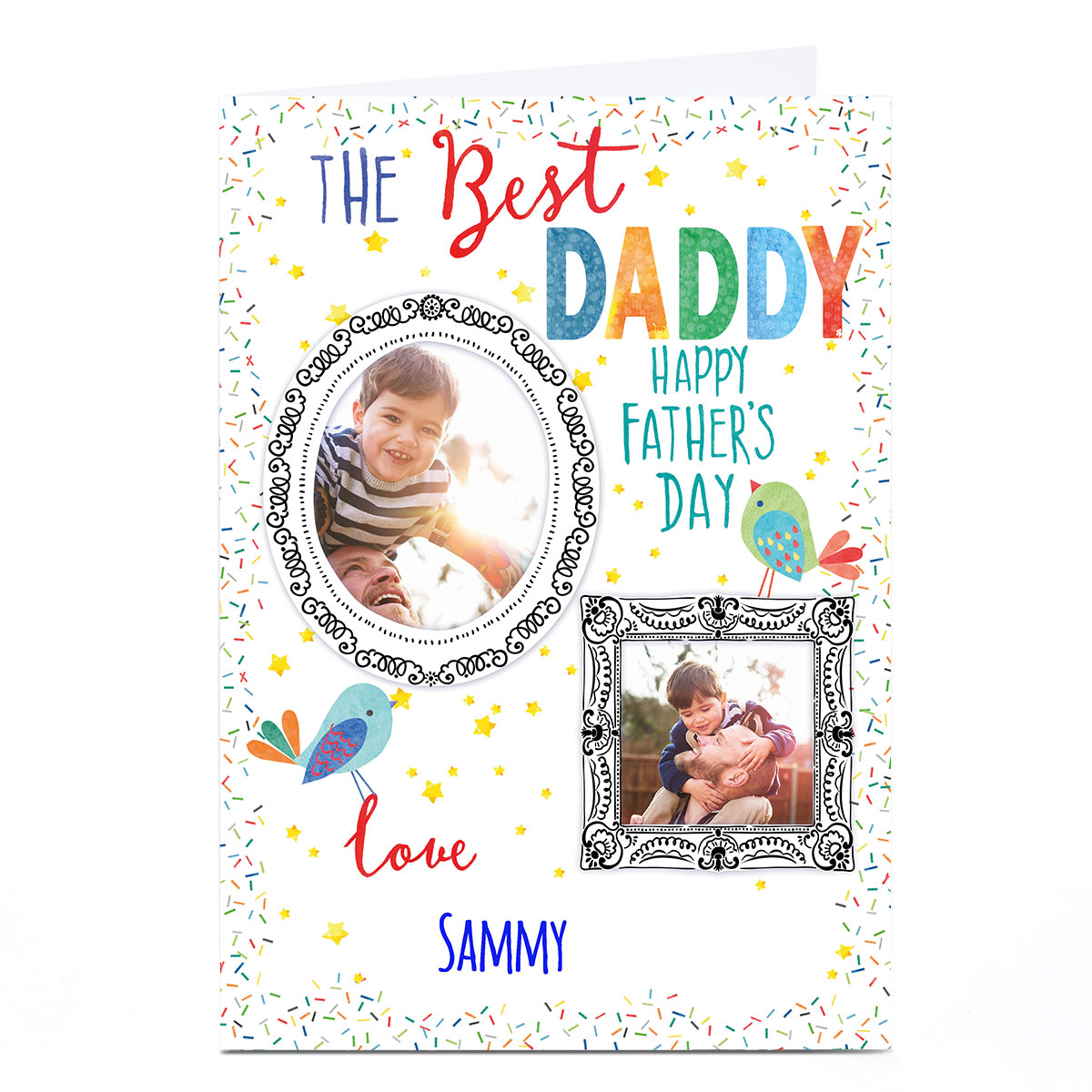 Personalised Nik Golesworthy Father's Day Card - Best Daddy