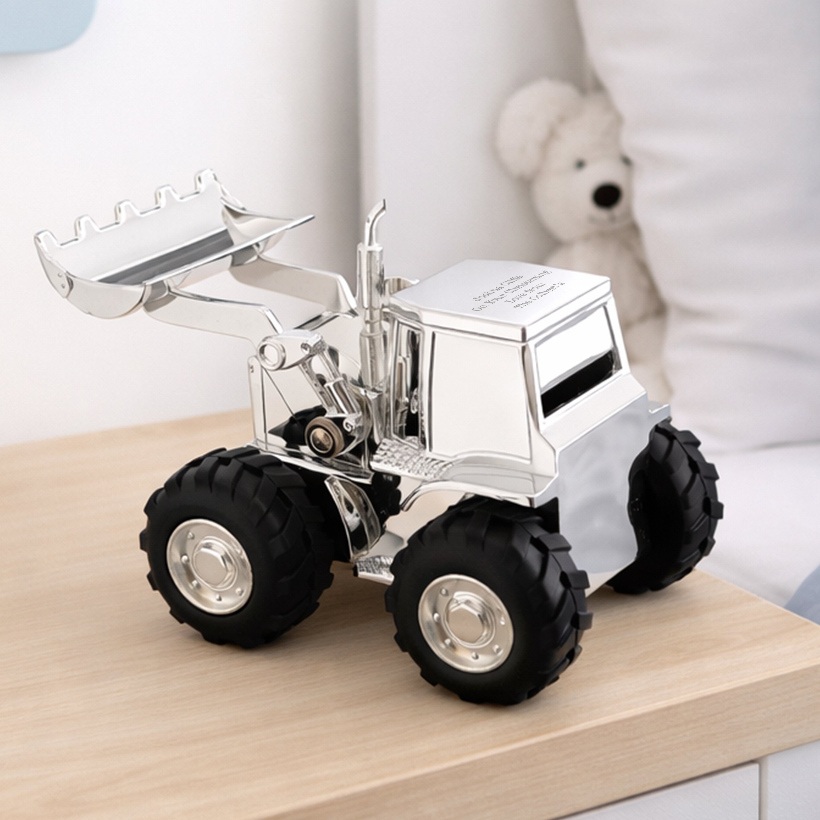 Personalised Digger Money Box