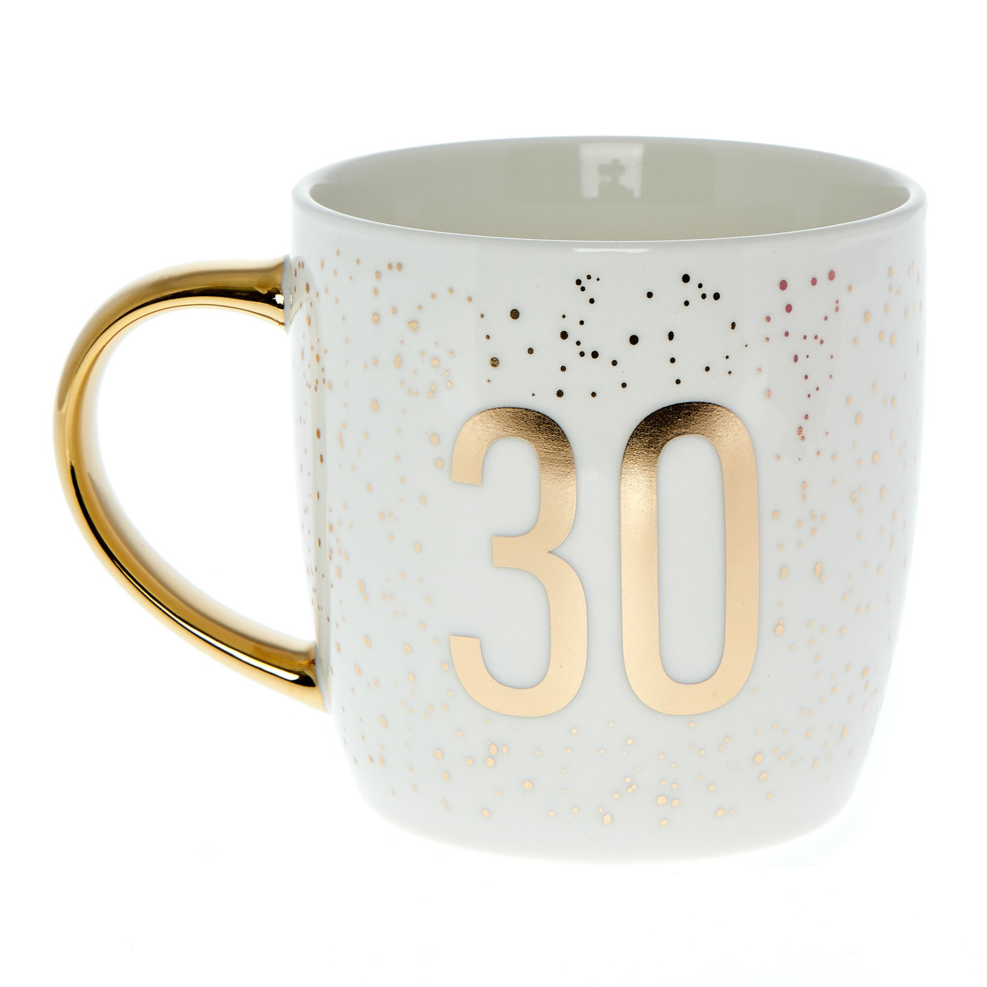 Gold Confetti 30th Birthday Mug