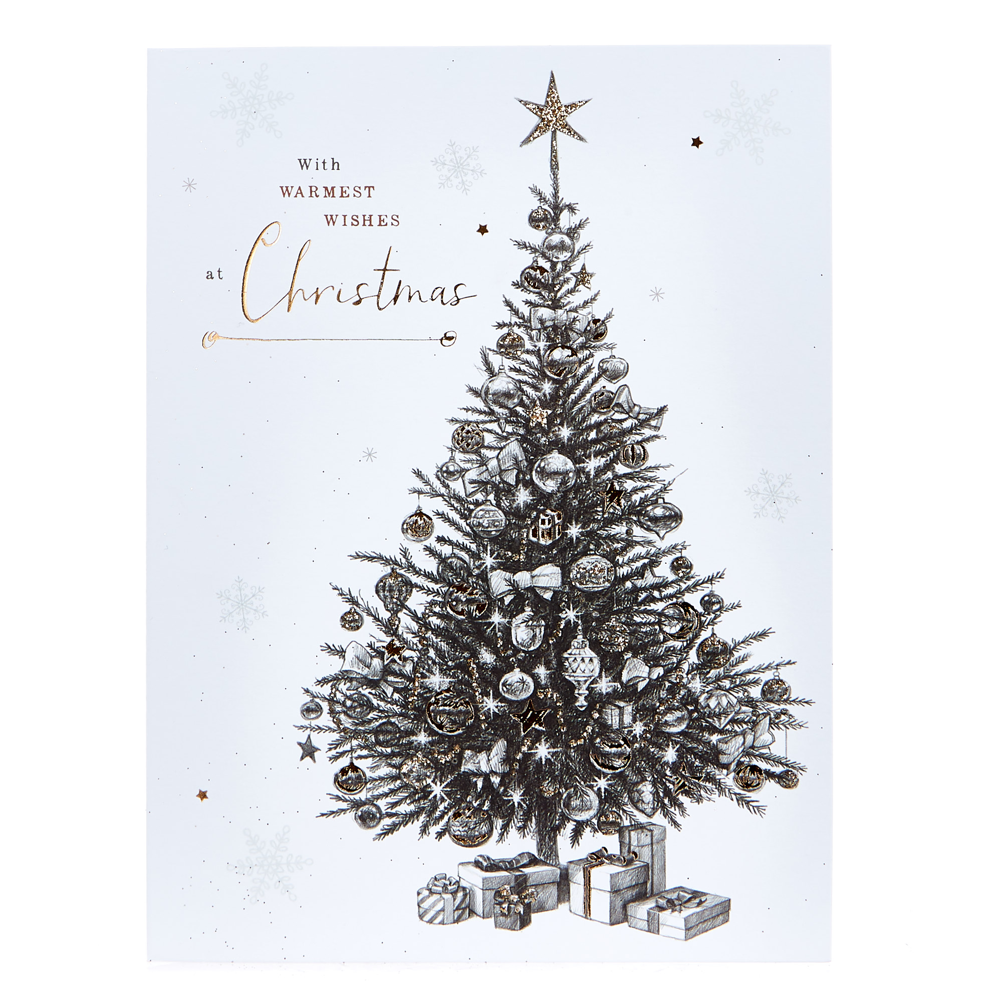 Deluxe Boxed Christmas Cards - Tree & Stocking (Pack Of 12) 