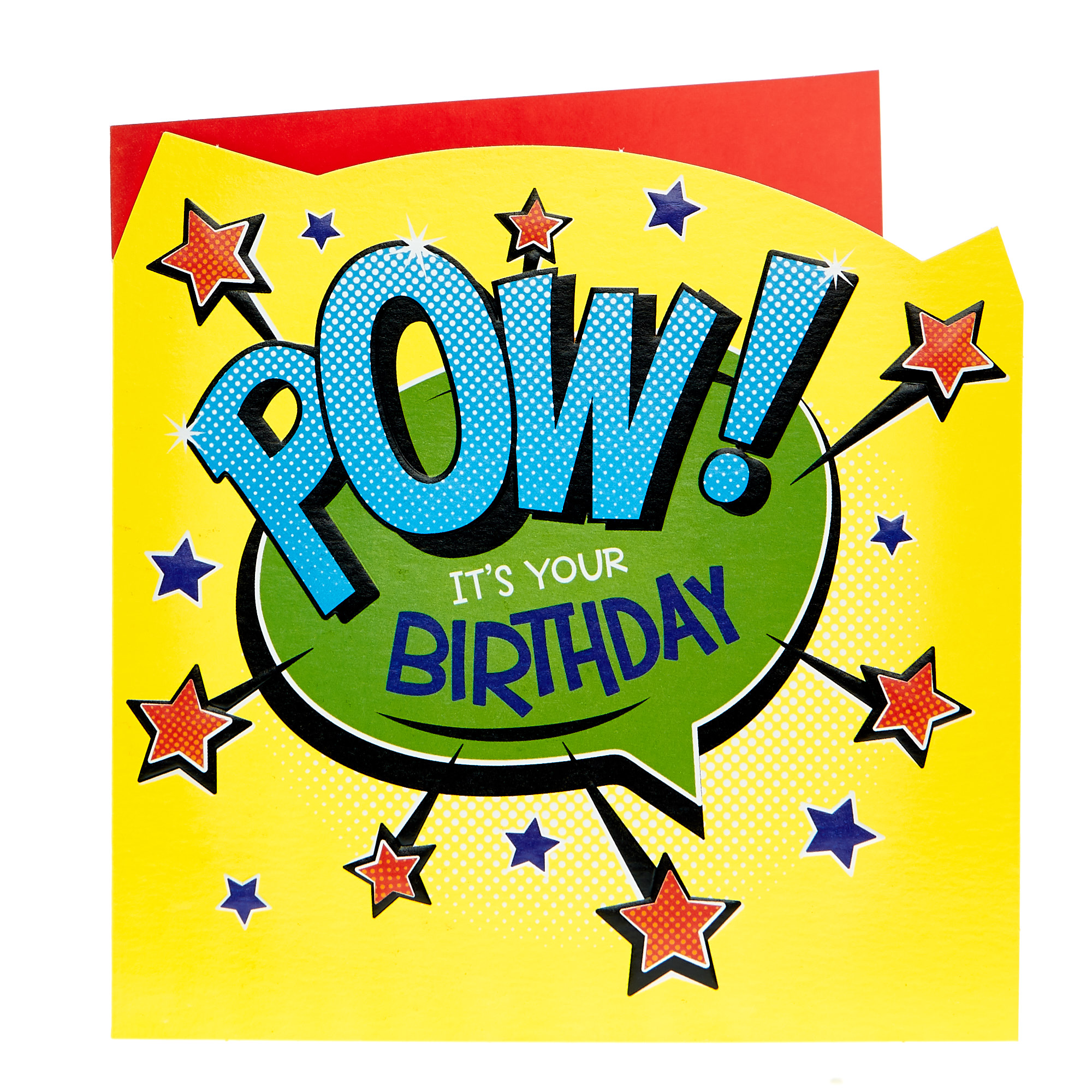 Birthday Card - Pop Art Pow
