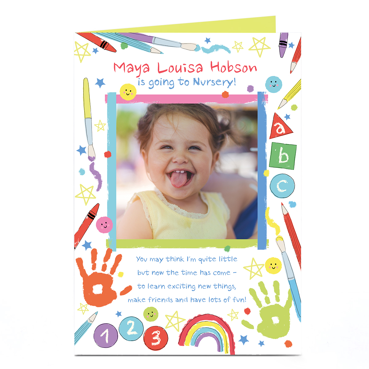 Photo Card - Going to Nursery
