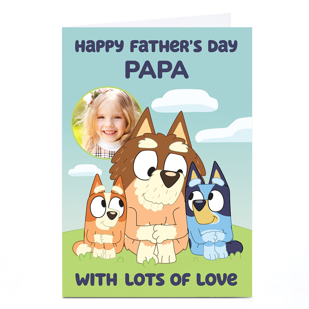 Photo Bluey Father's Day Card - Papa